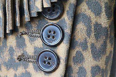 SAINT LAURENT CLASSIC CURTIS LEOPARD-PRINT FRINGE JACKET UK 8 - Image 9