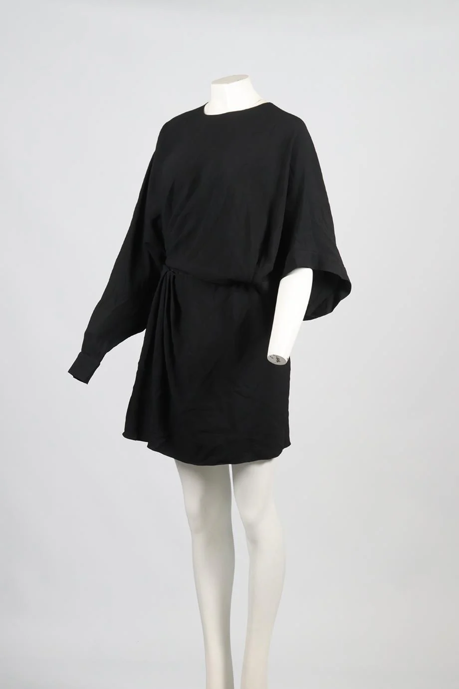 SAINT LAURENT CREPE MINI DRESS FR 40 UK 12 - Image 3