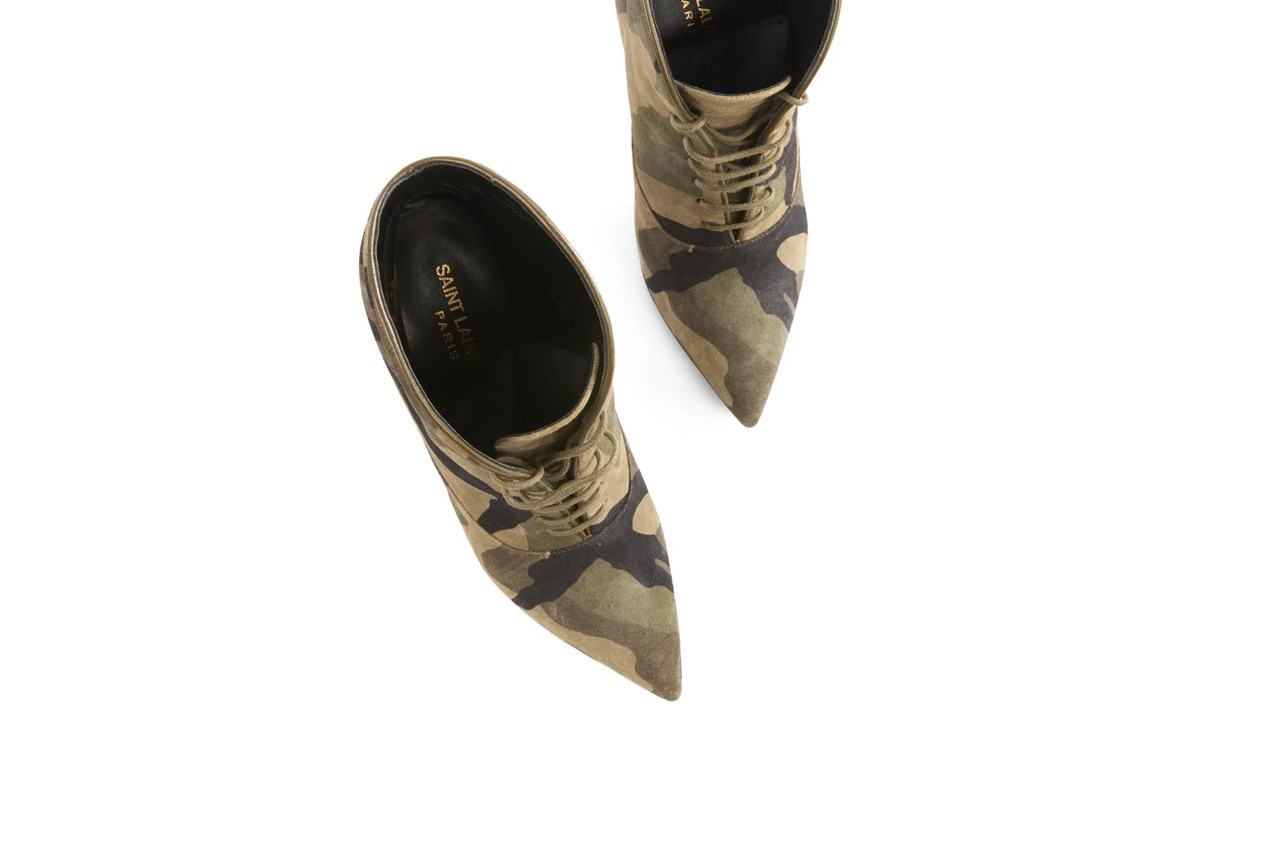 SAINT LAURENT GREEN SUEDE ANKLE BOOTS EU 36 UK 3 US 6 - Image 4