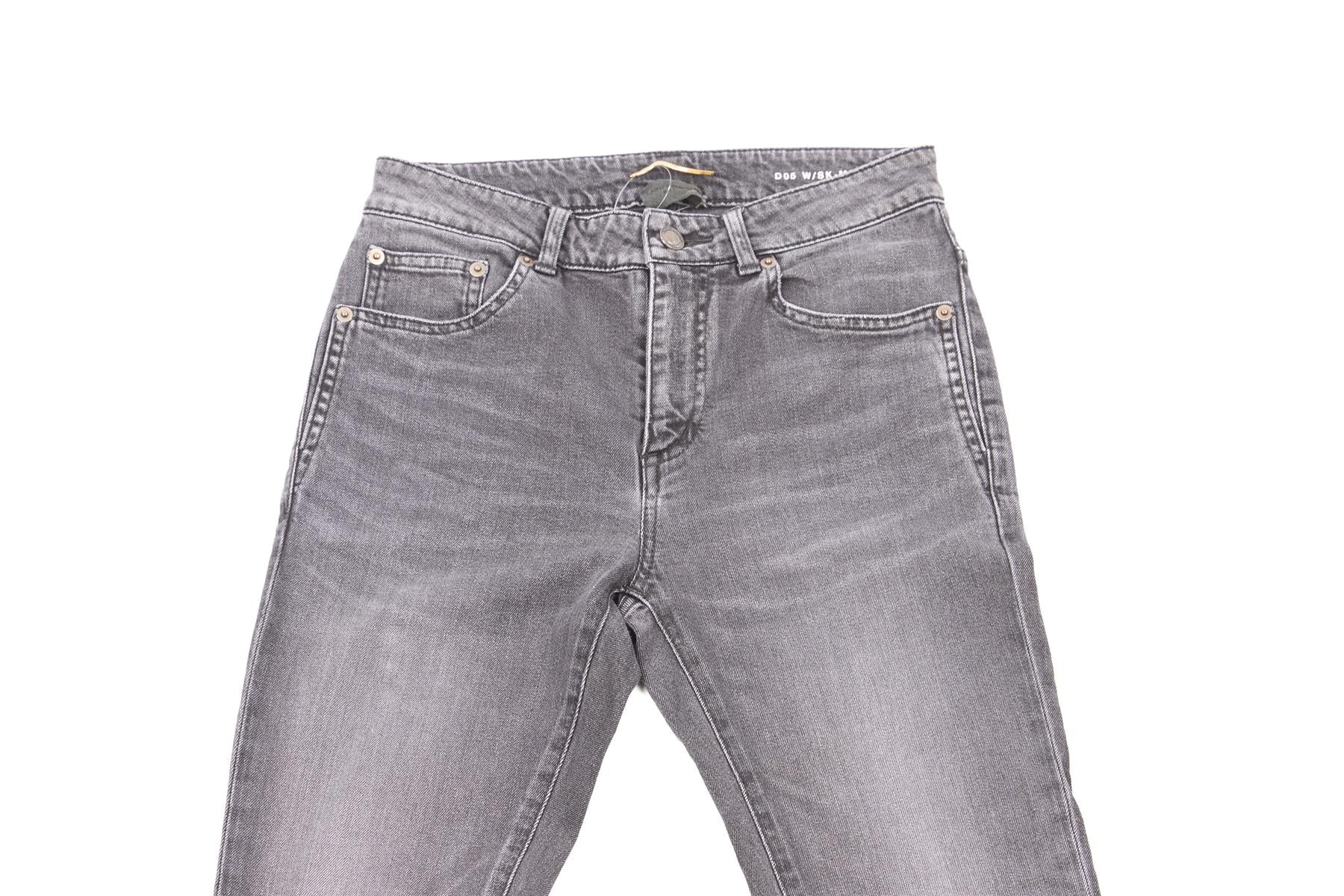 SAINT LAURENT GREY HIGH RISE SKINNY JEANS UK 8 - Image 2