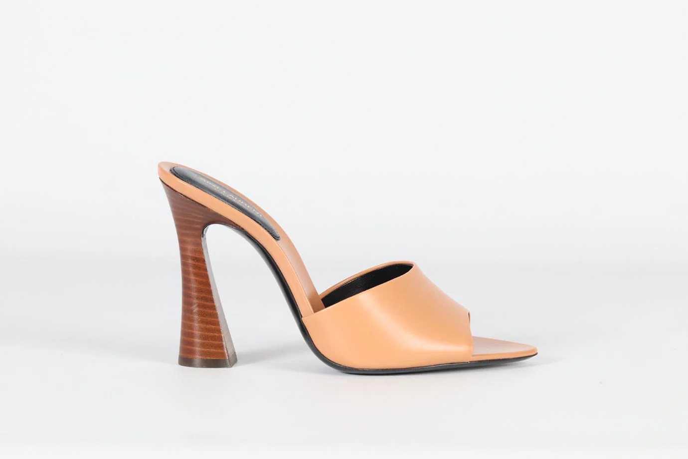 SAINT LAURENT LEATHER MULES EU 38 UK 5 US 8 - Image 2