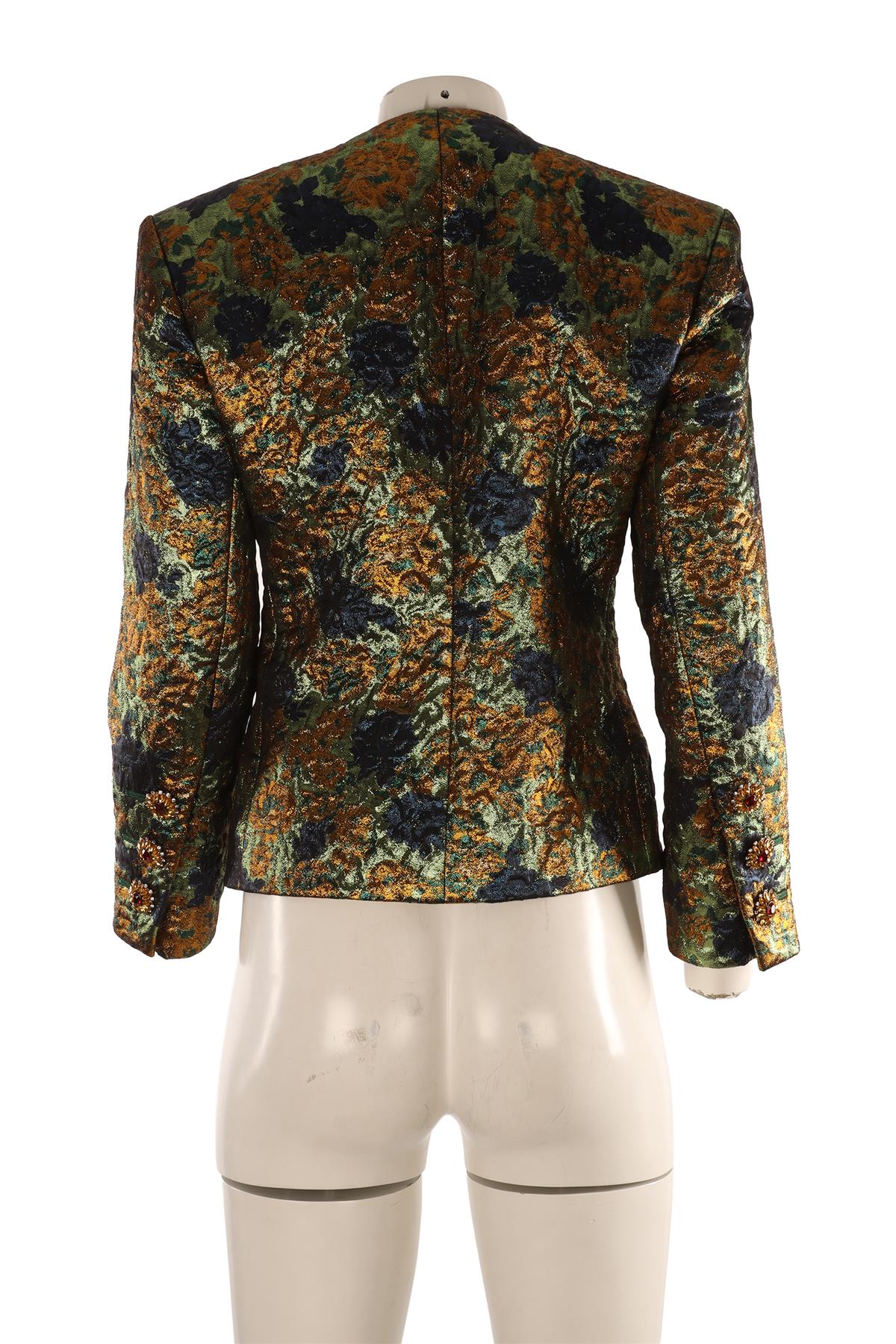 SAINT LAURENT MULTI JACQUARD JACKET FR 34-36 UK 6-8 - Image 3