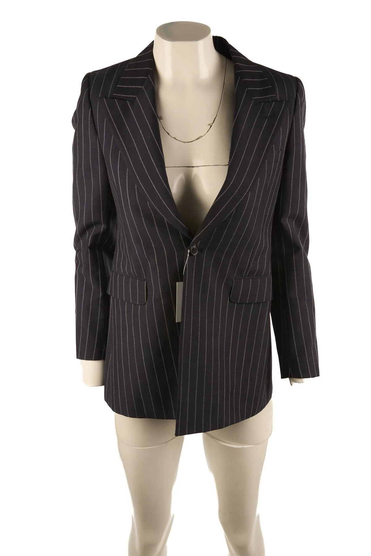 SAINT LAURENT NAVY WOOL BLAZER FR 36 UK 8 - Image 2