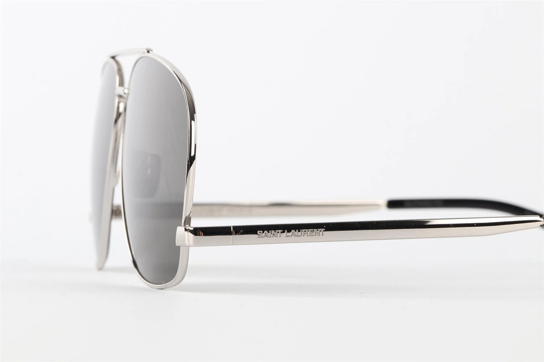 SAINT LAURENT SILVER METAL FRAME SUNGLASSES - Image 5
