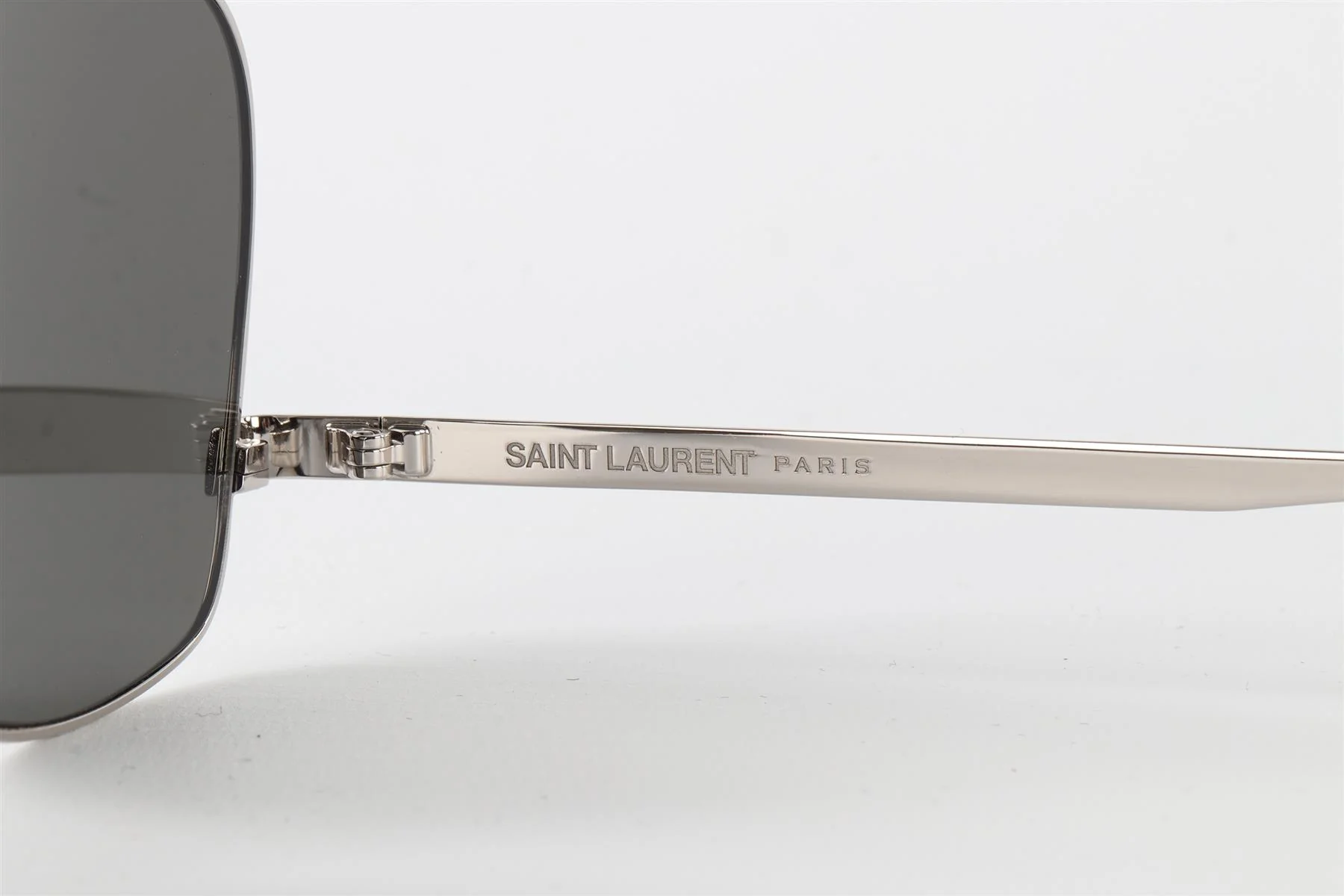 SAINT LAURENT SILVER METAL FRAME SUNGLASSES - Image 6