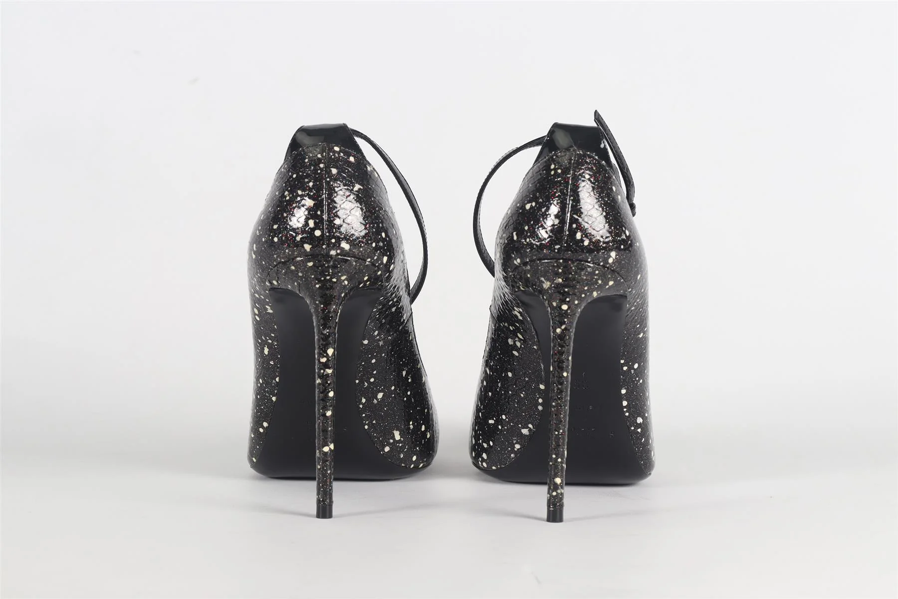 SAINT LAURENT SNAKE EFFECT LEATHER PUMPS EU 39 UK 6 US 9 - Image 4