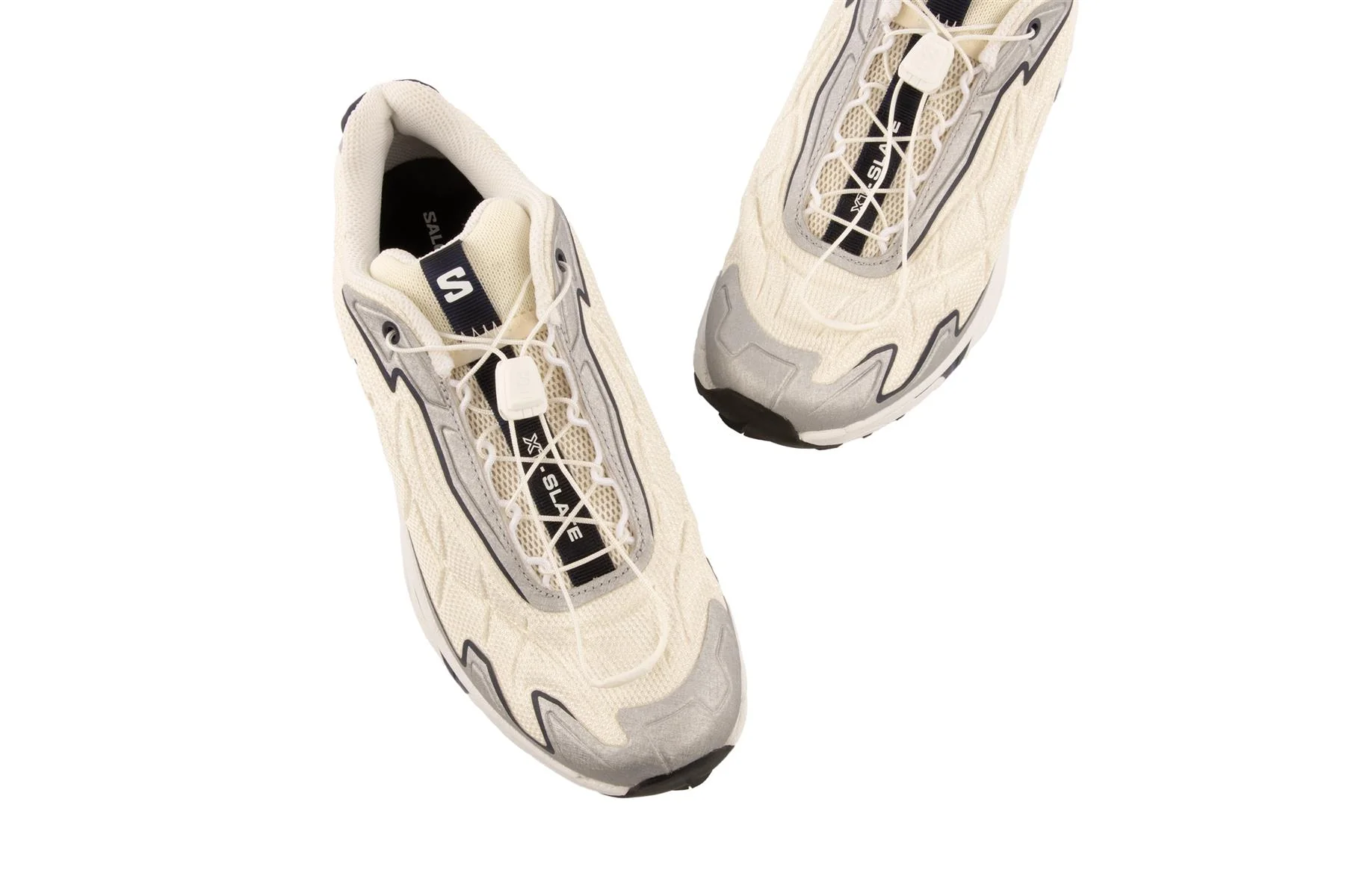 SALOMON IVORY XT-SLATE VANILLA ICE/SILVER/MARITIME BLUE SNEAKERS UK 6 EU 39 US 9 - Image 4
