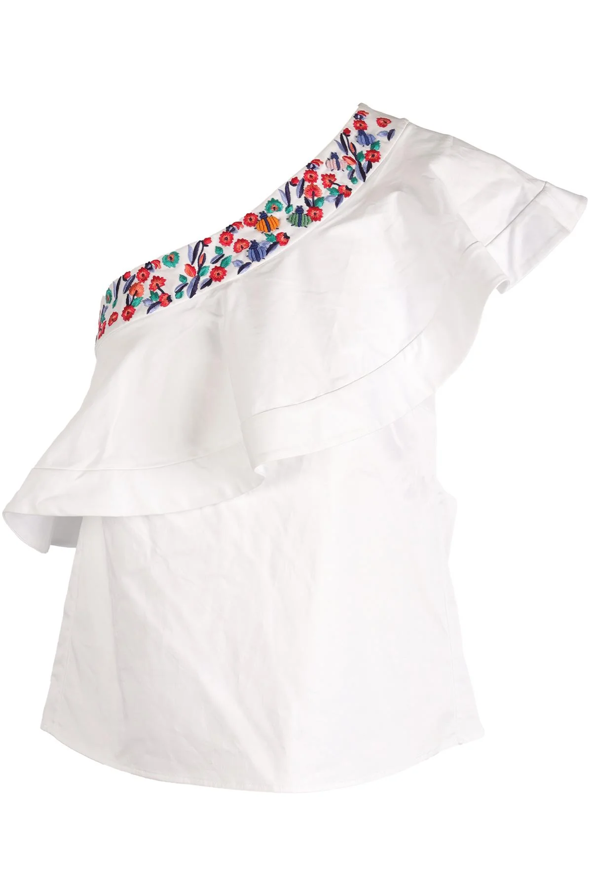 SALONI WHITE COTTON TOP US 2 UK 6