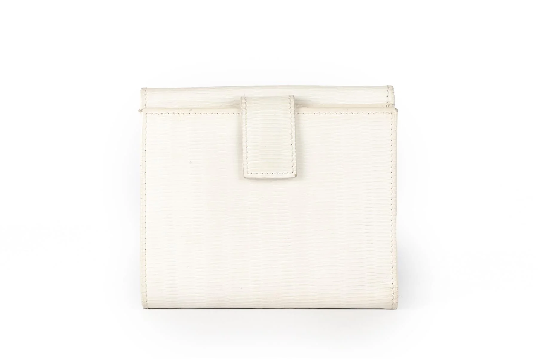 SALVATORE FERAGAMO WHITE LEATHER PURSE - Image 6