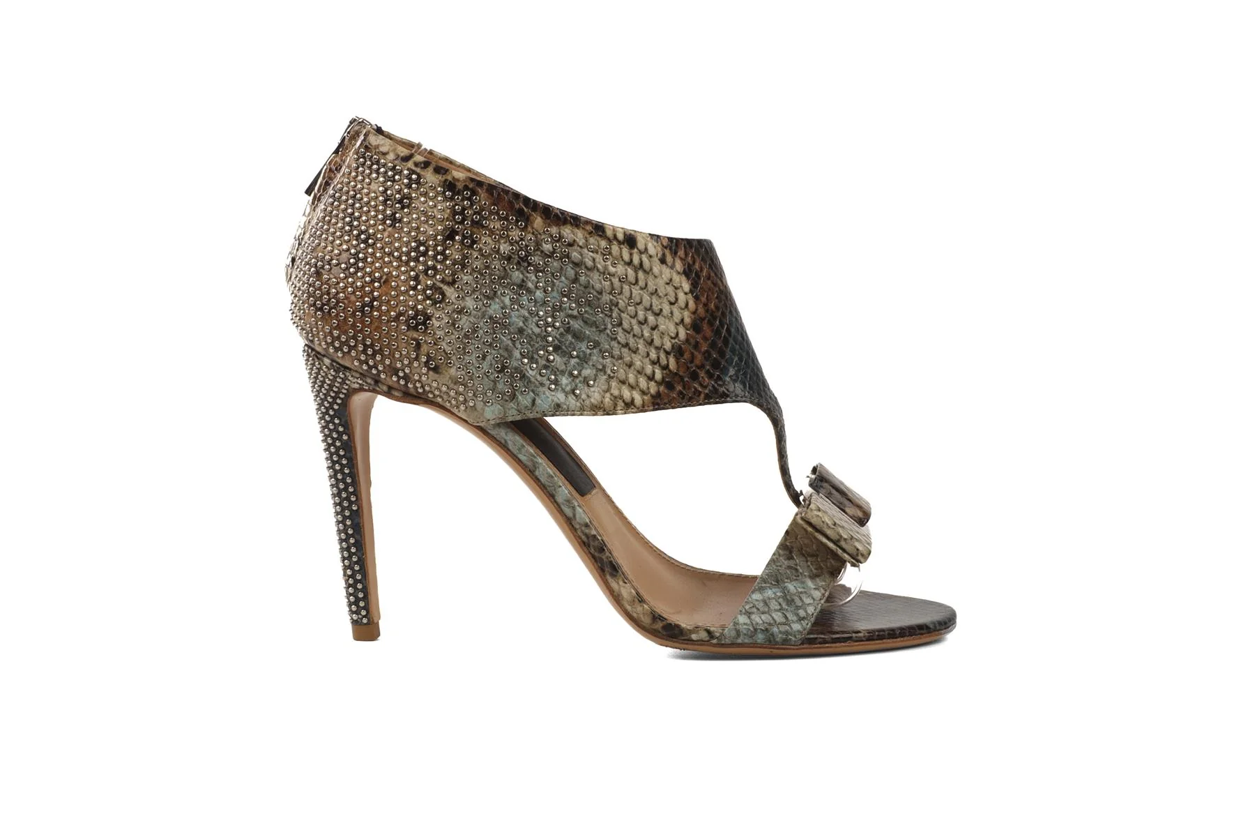SALVATORE FERRAGAMO MULTI LEATHER SANDALS EU 37.5 UK 4.5 US 7.5 - Image 2