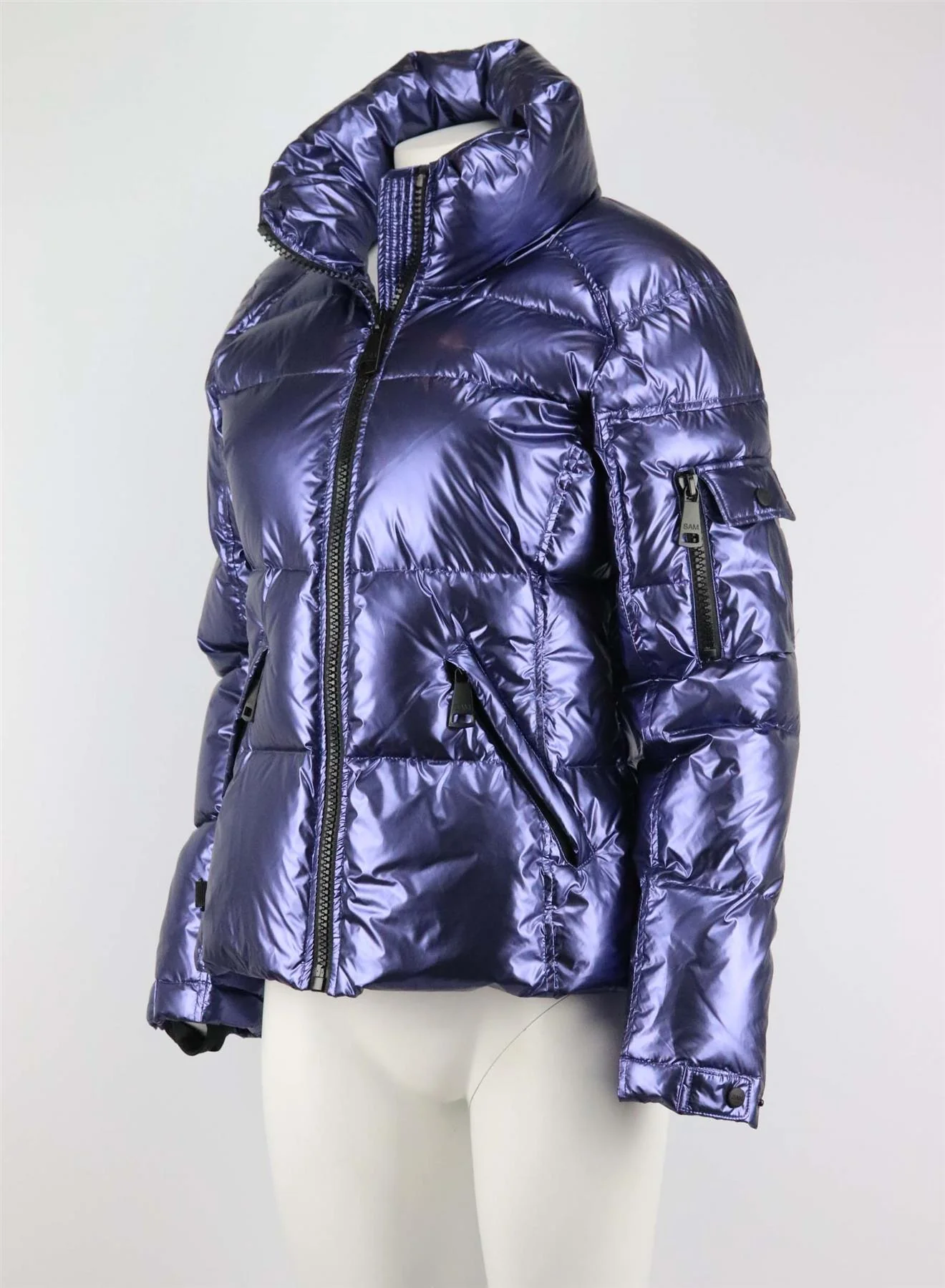 SAM. NYC QUILTED SHELL DOWN JACKET LARGE - Image 3