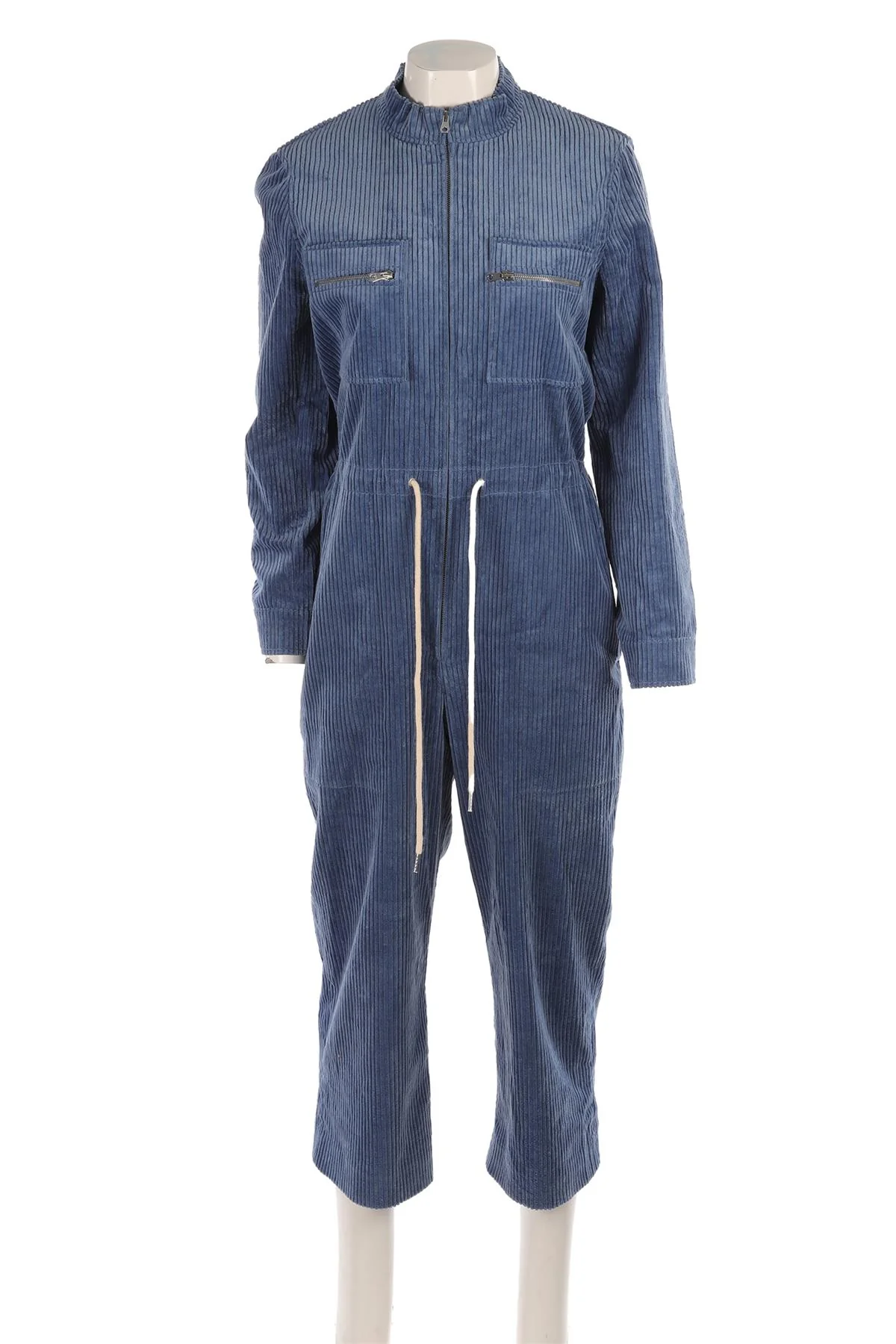 SANDRO BLUE CORDUROY JUMPSUIT FR 40 UK 12 - Image 2
