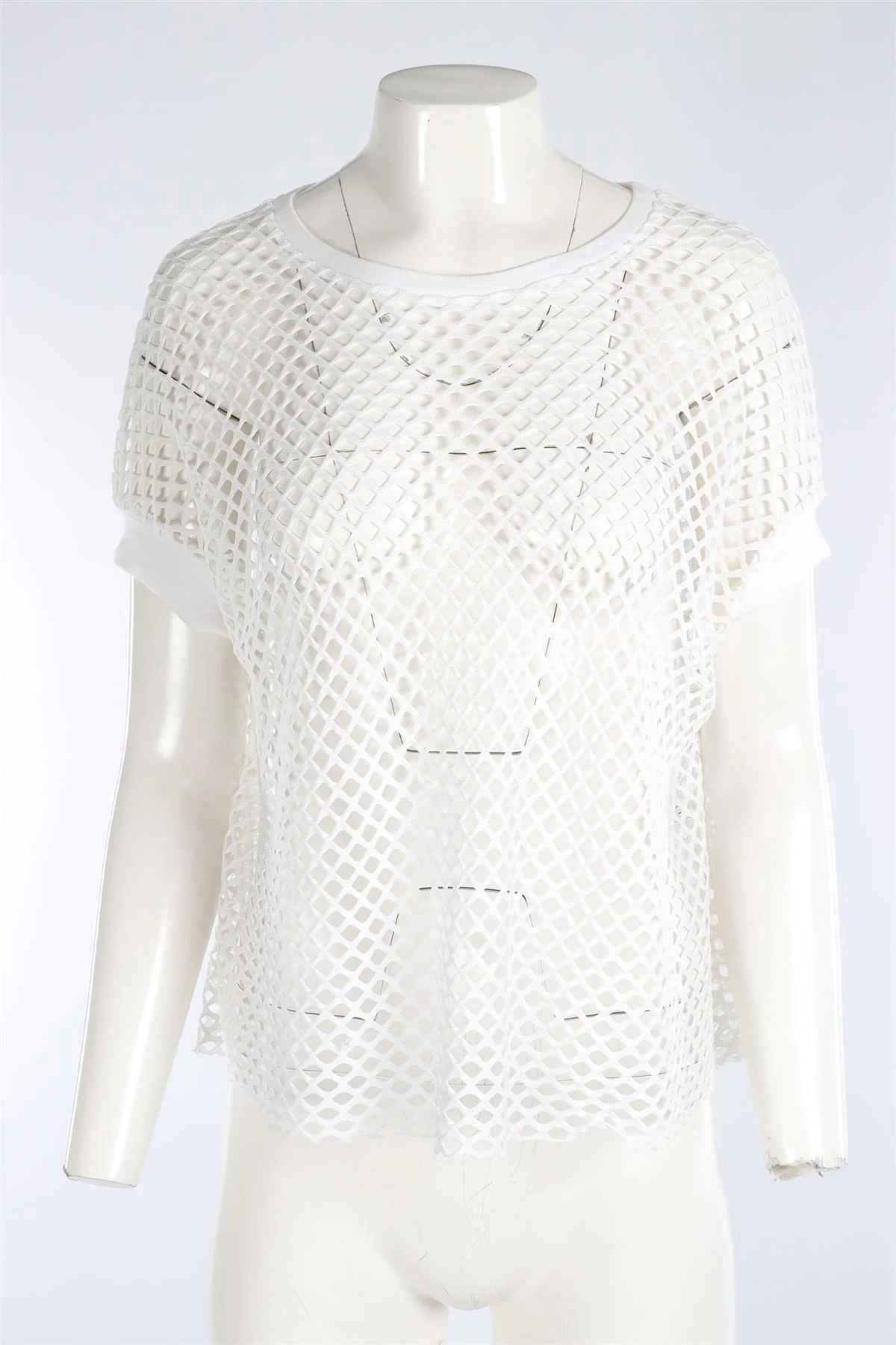 SANDRO WHITE MESH TOP SMALL - Image 2
