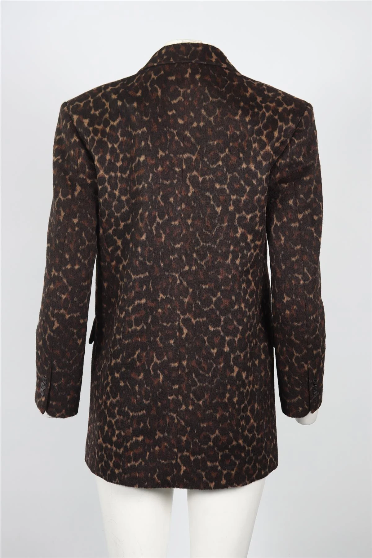 SANDRO WOOL BLEND BLAZER FR 34 UK 6 - Image 4