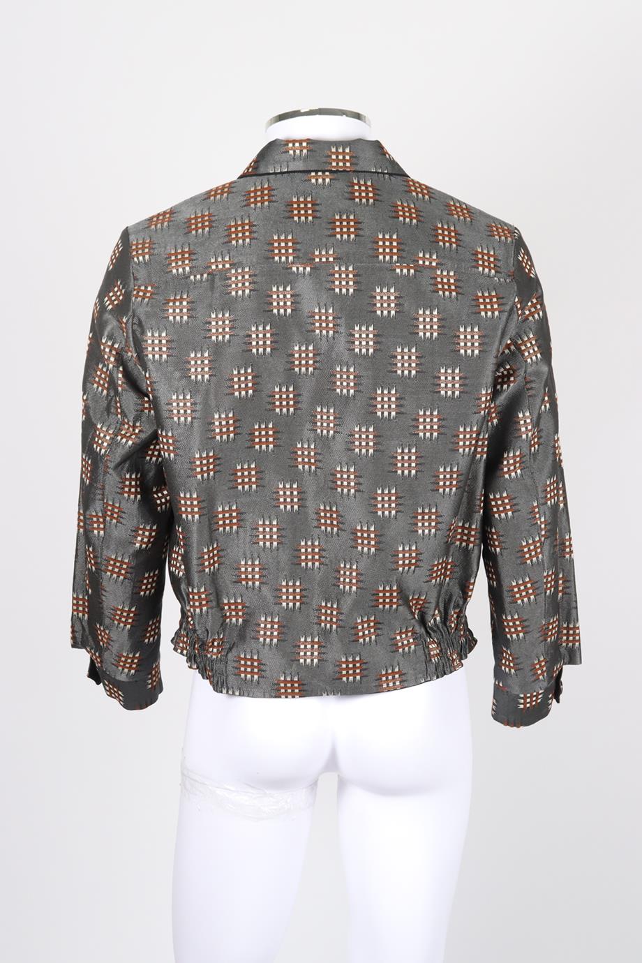 SASQUATCHFABRIX MEN'S JACQUARD WOOL BLEND JACKET MEDIUM - Image 6
