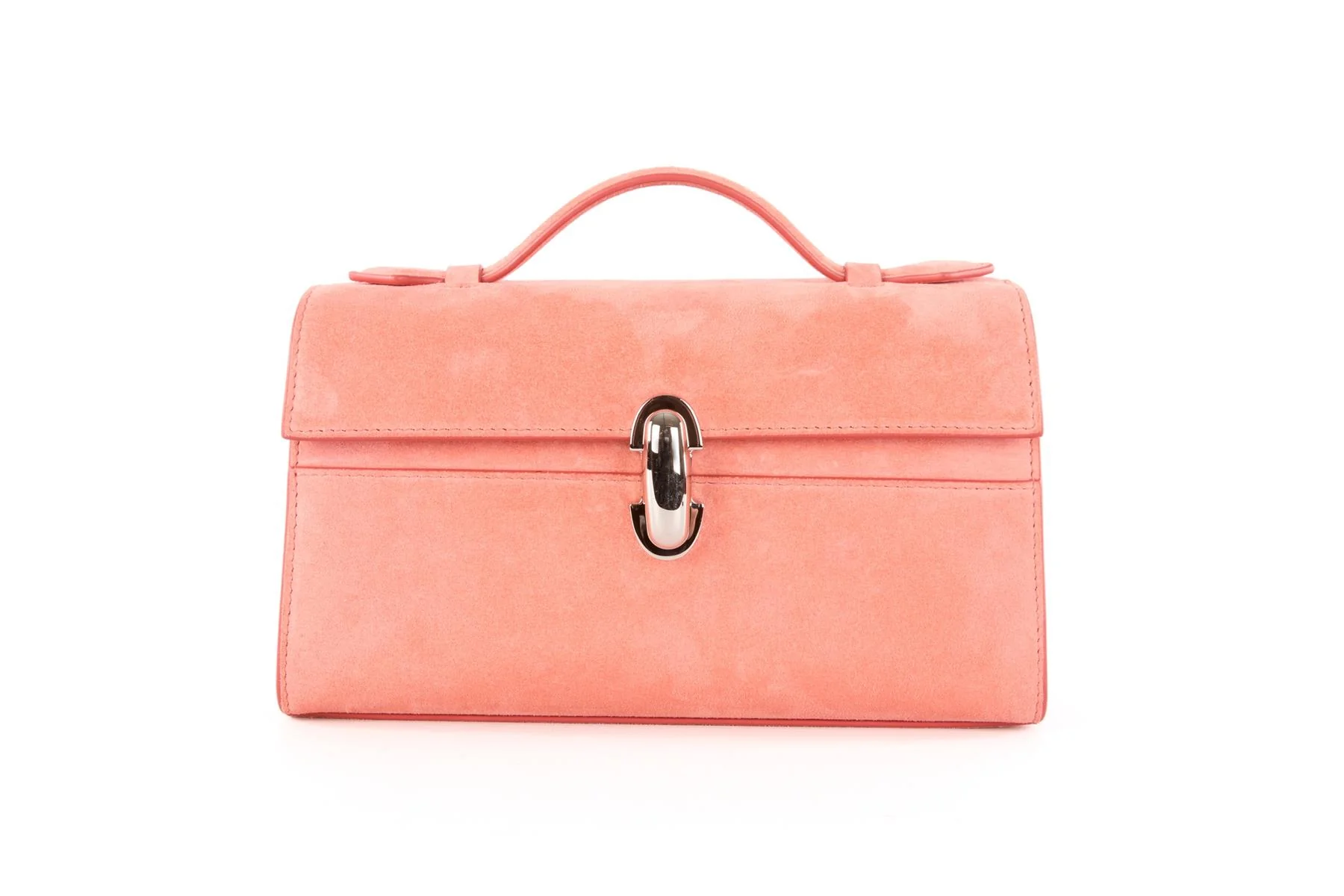 SAVETTE PINK SYMMETRY SUEDE TOTE BAG - Image 2