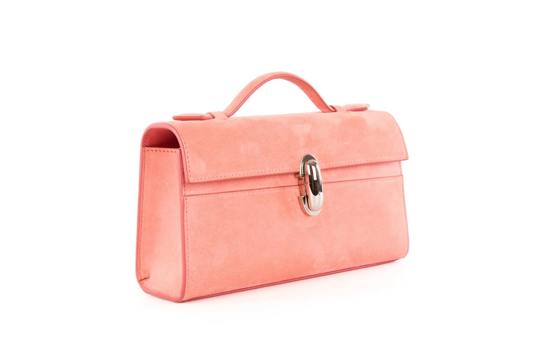 SAVETTE PINK SYMMETRY SUEDE TOTE BAG - Image 3