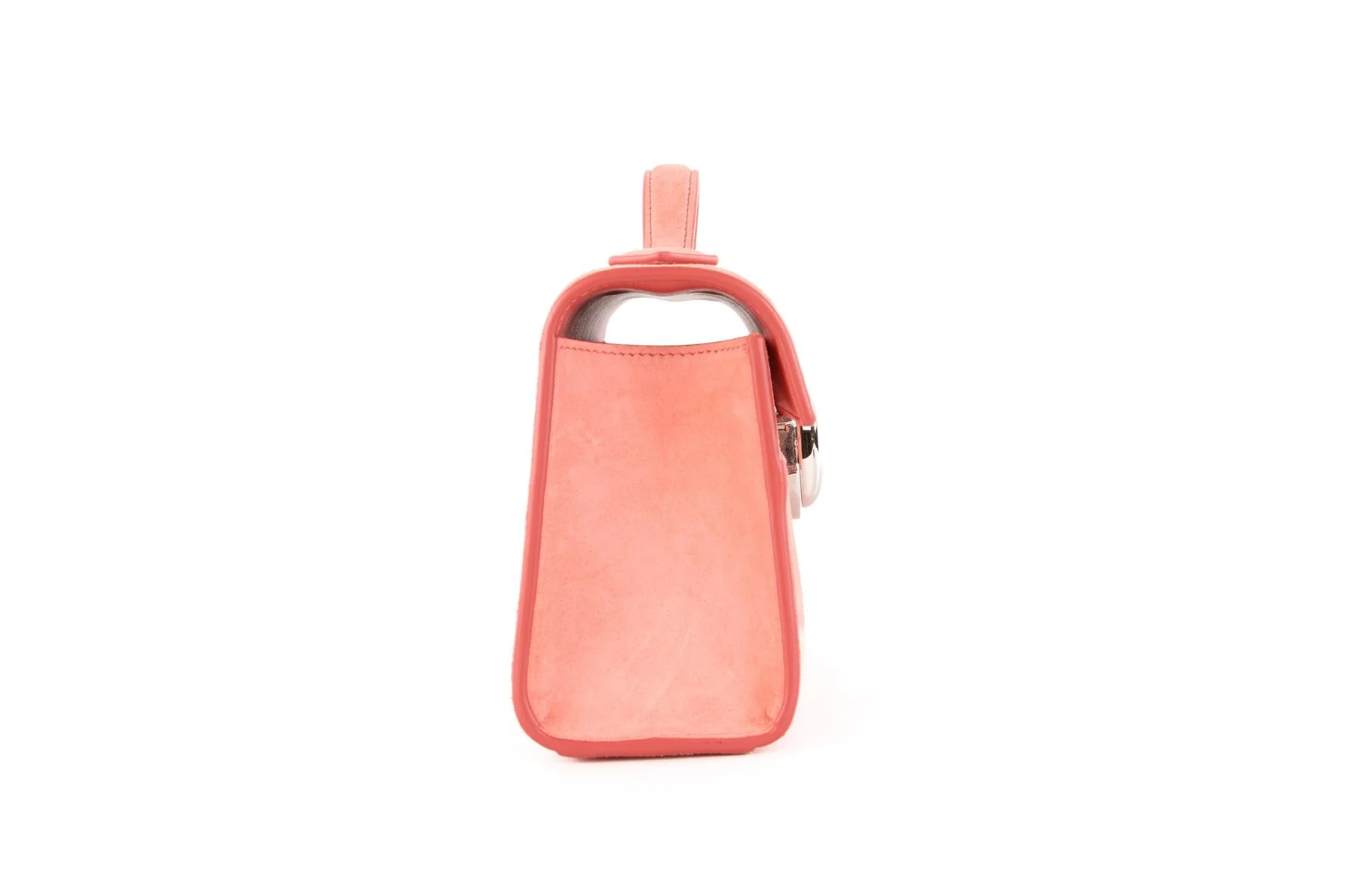 SAVETTE PINK SYMMETRY SUEDE TOTE BAG - Image 4