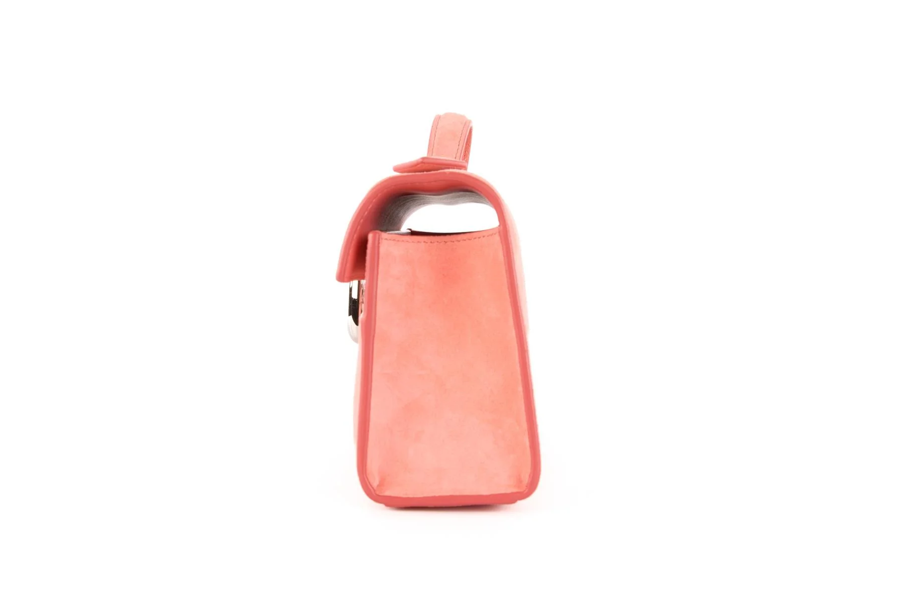 SAVETTE PINK SYMMETRY SUEDE TOTE BAG - Image 5
