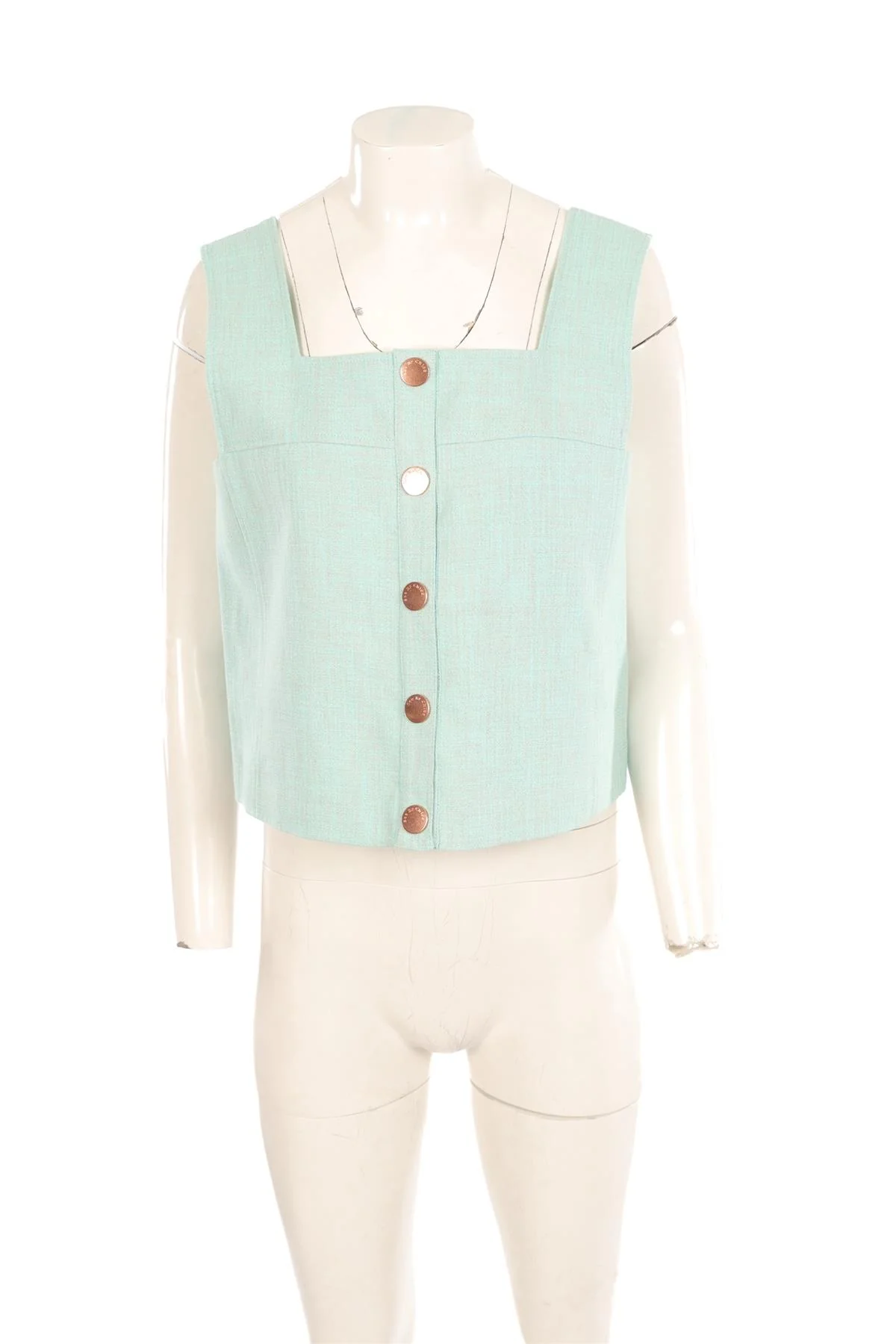 SEE BY CHLOÉ BLUE COTTON TOP FR 40 - Image 2