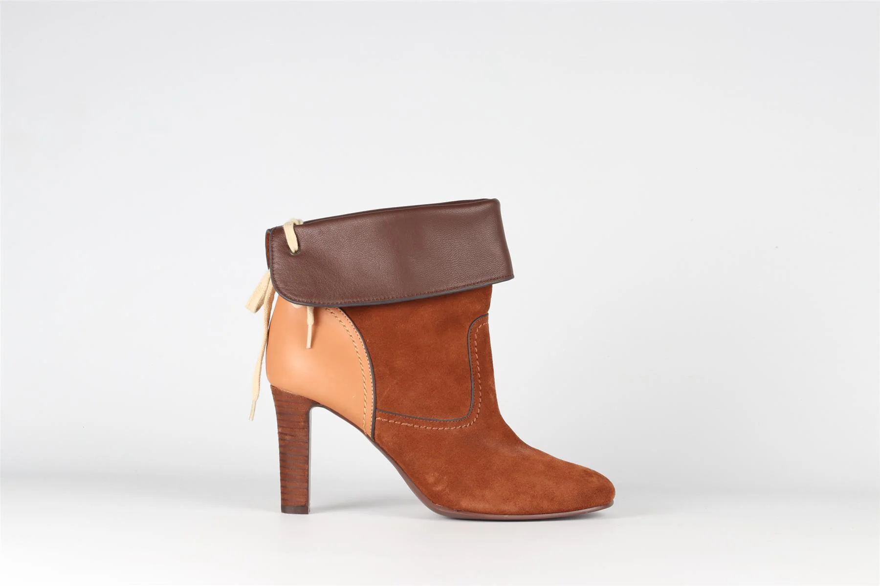 SEE BY CHLOÉ BROWN SUEDE ANKLE BOOTS EU 40 UK 7 US 10 - Image 2