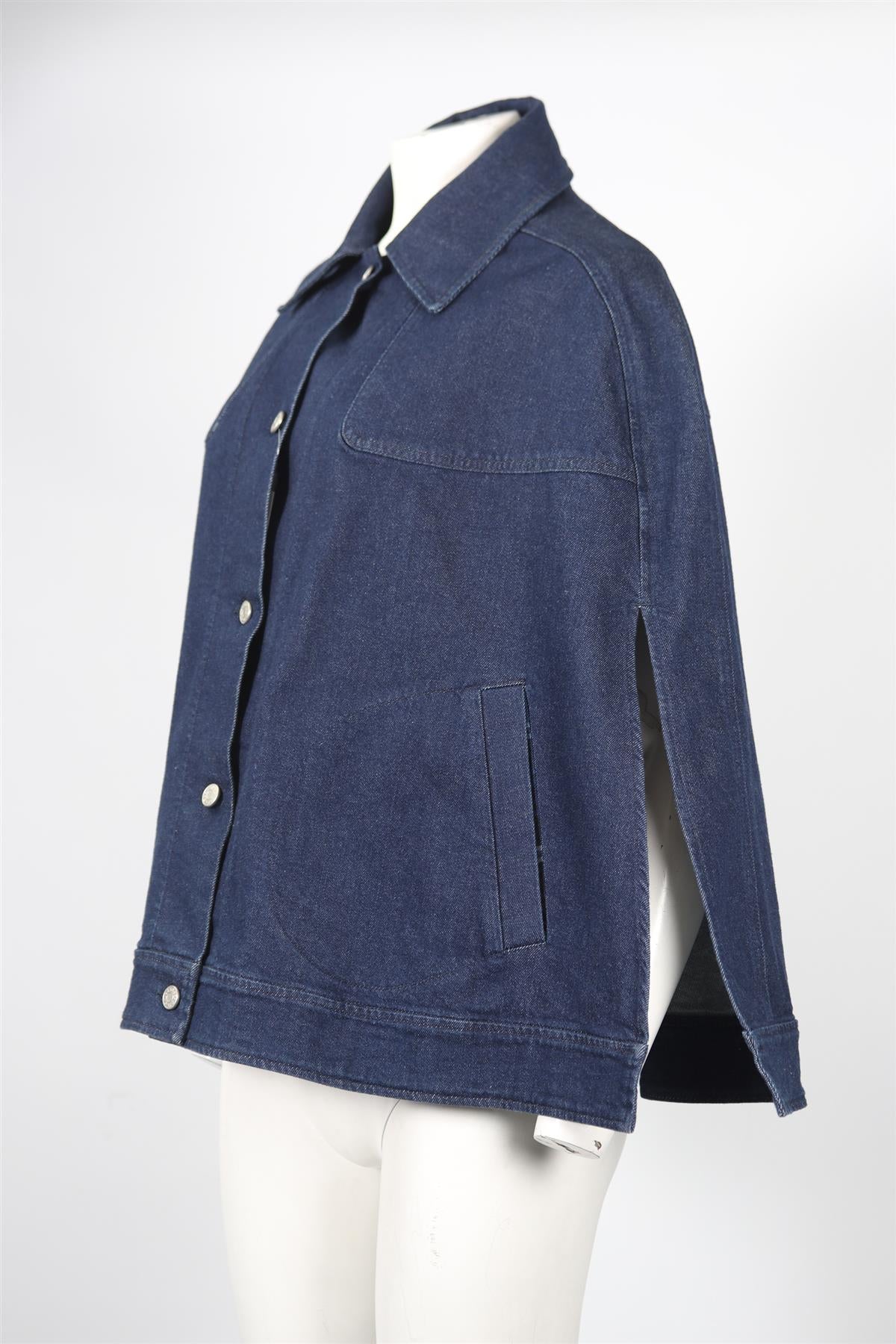 SEE BY CHLOÉ DENIM PONCHO FR 40 UK 12 - Image 3