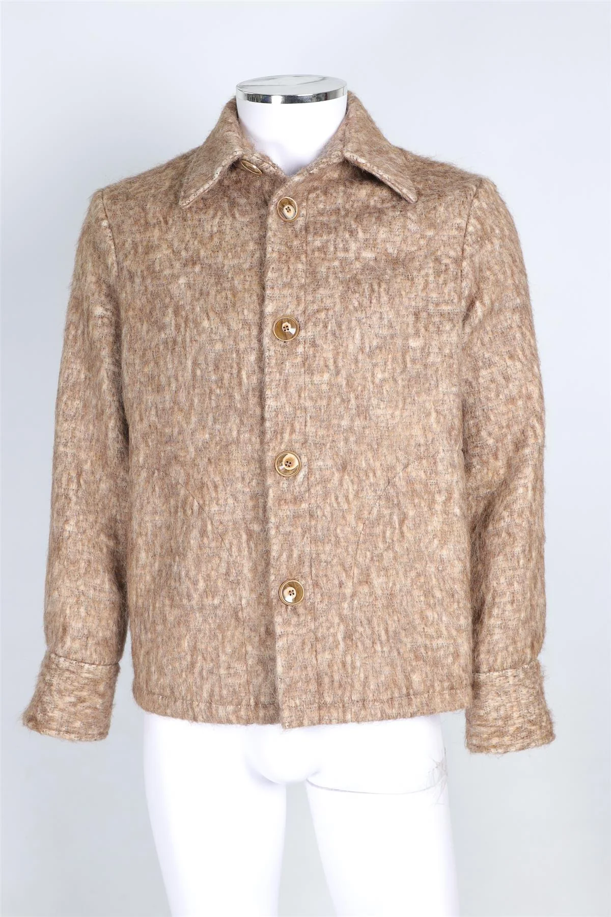 SEFR BEIGE MEN'S COTTON JACKET SMALL - Image 2