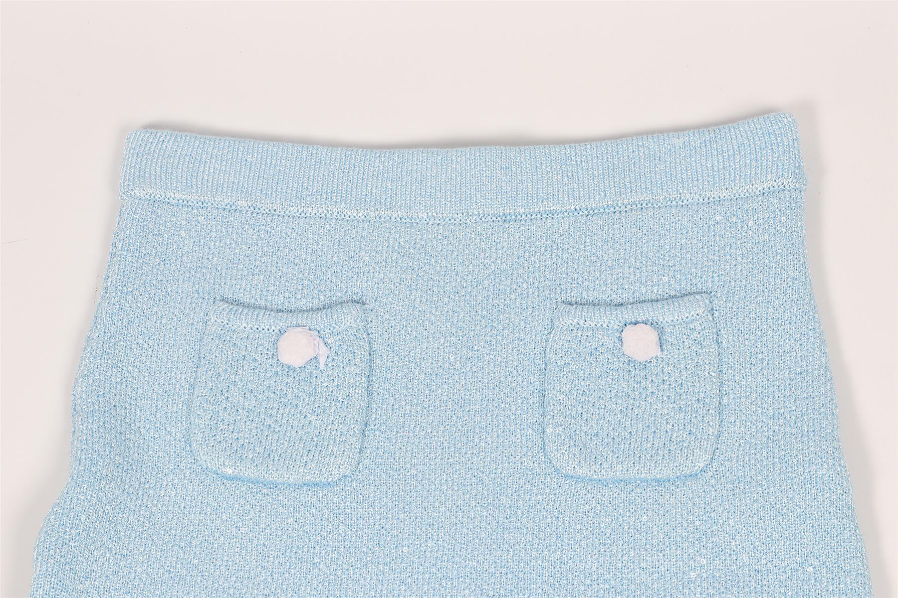 SELF-PORTRAIT BLUE KIDS GIRLS KNIT SKIRT 10-12 YEARS - Image 4