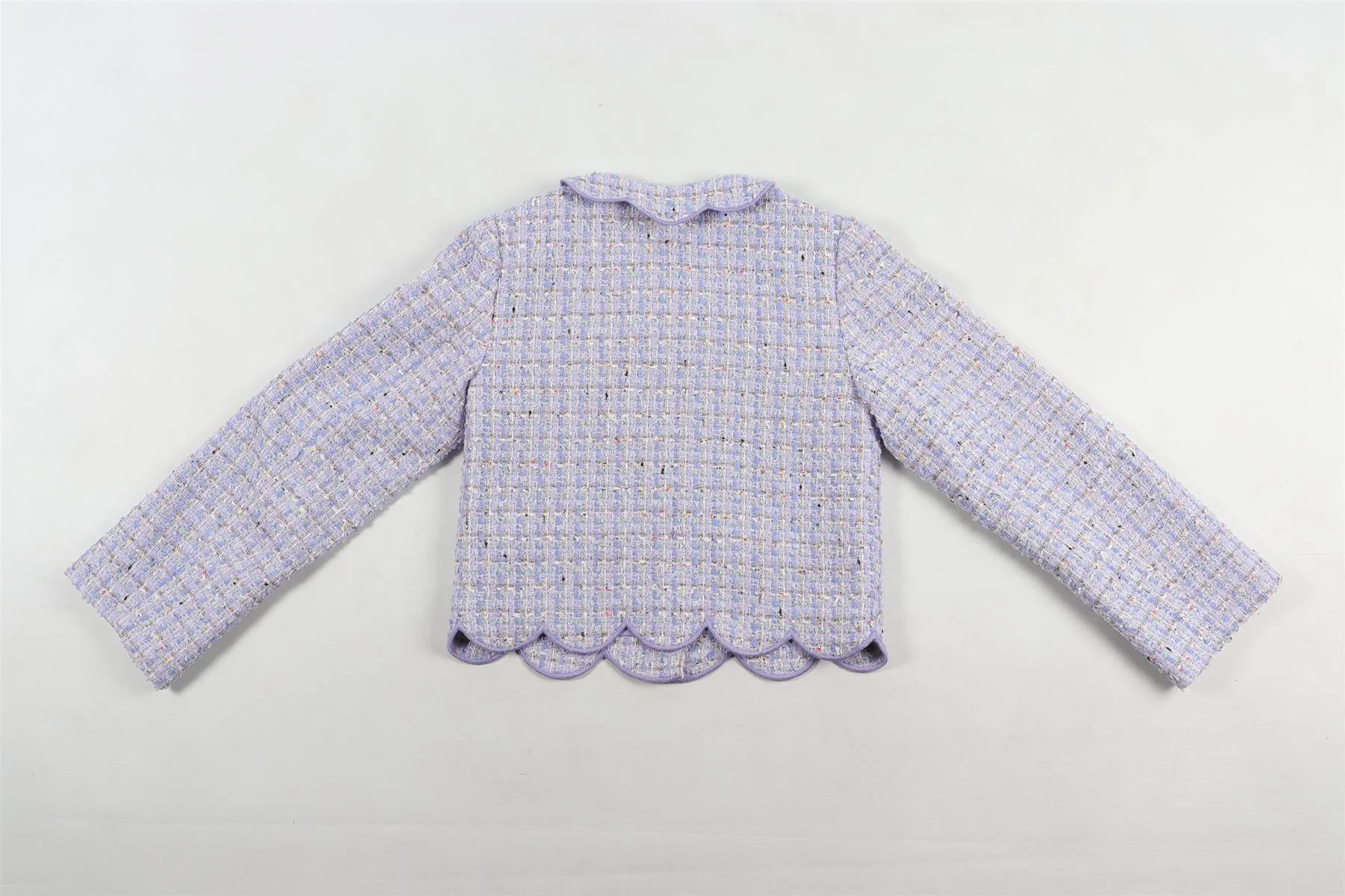 SELF-PORTRAIT PURPLE KIDS GIRLS TWEED JACKET 10-12 YEARS - Image 4