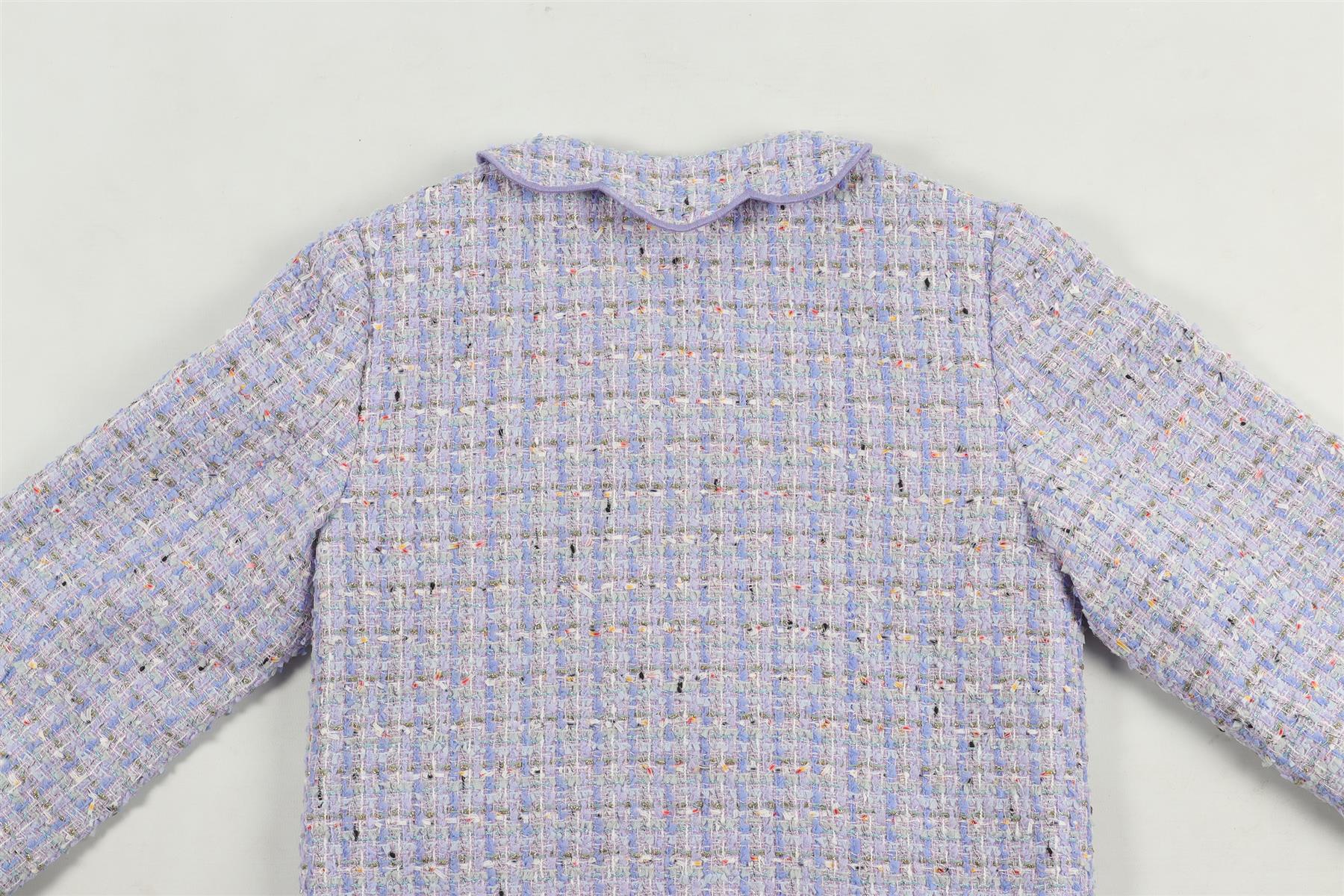 SELF-PORTRAIT PURPLE KIDS GIRLS TWEED JACKET 10-12 YEARS - Image 5