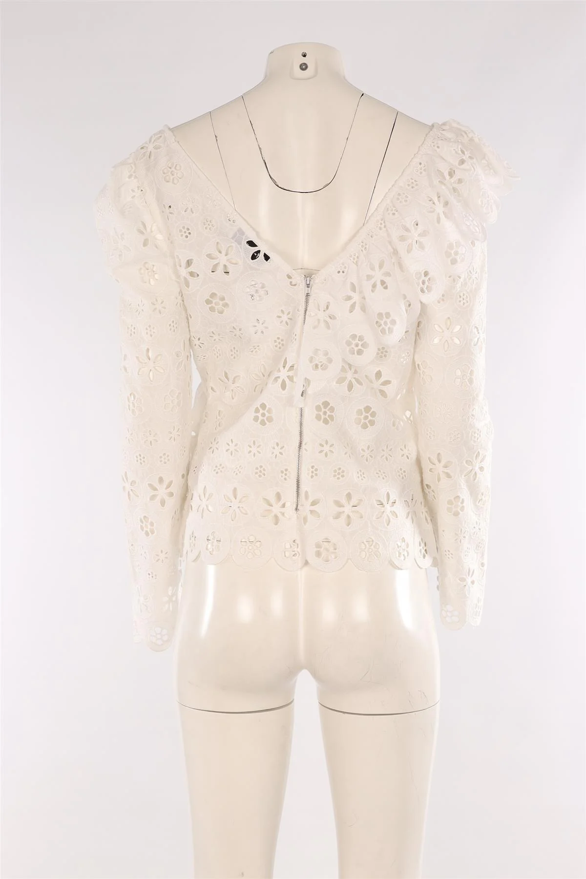 SELF-PORTRAIT WHITE LACE TOP UK 10 - Image 4