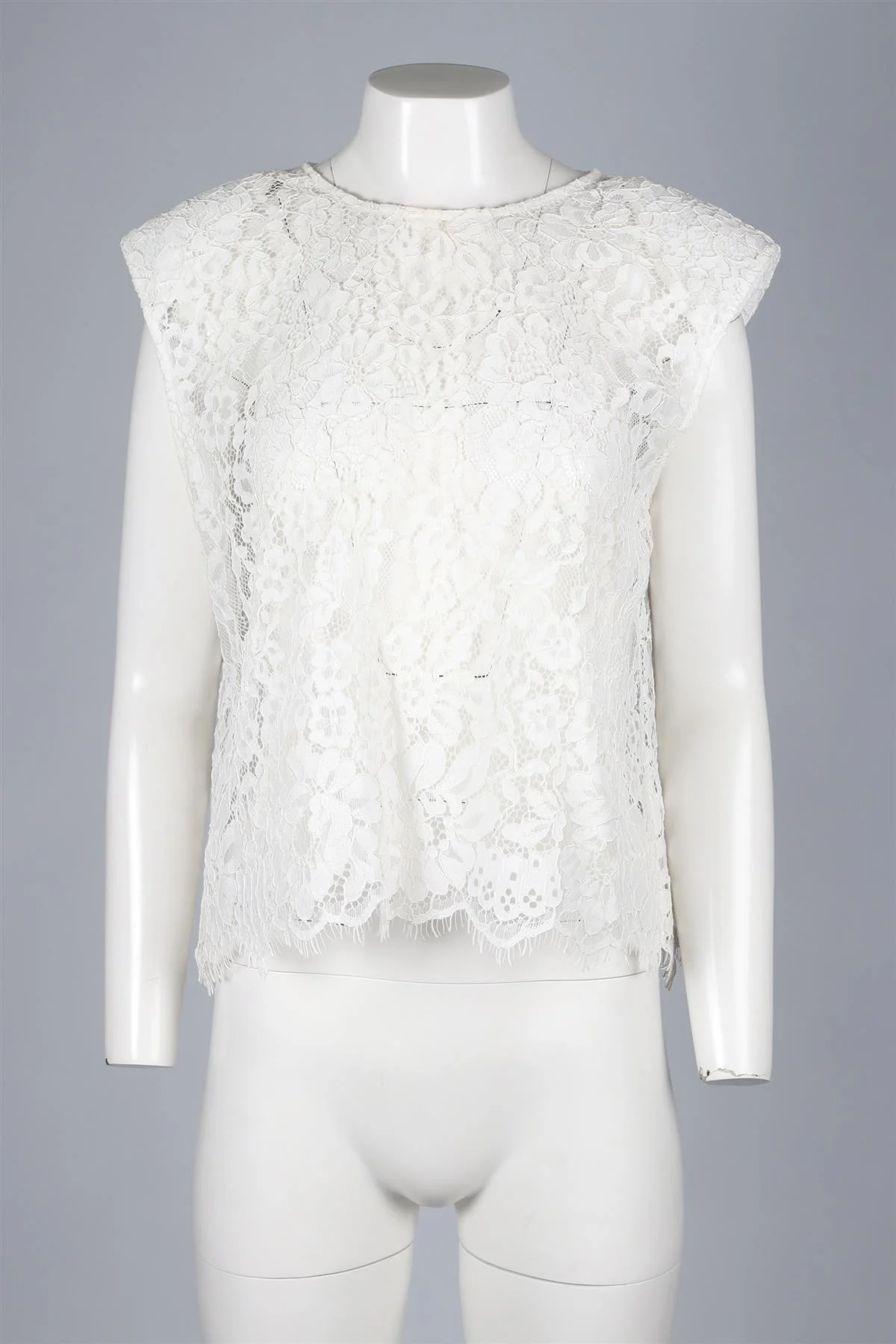 SELF-PORTRAIT WHITE LACE TOP UK 12 - Image 2