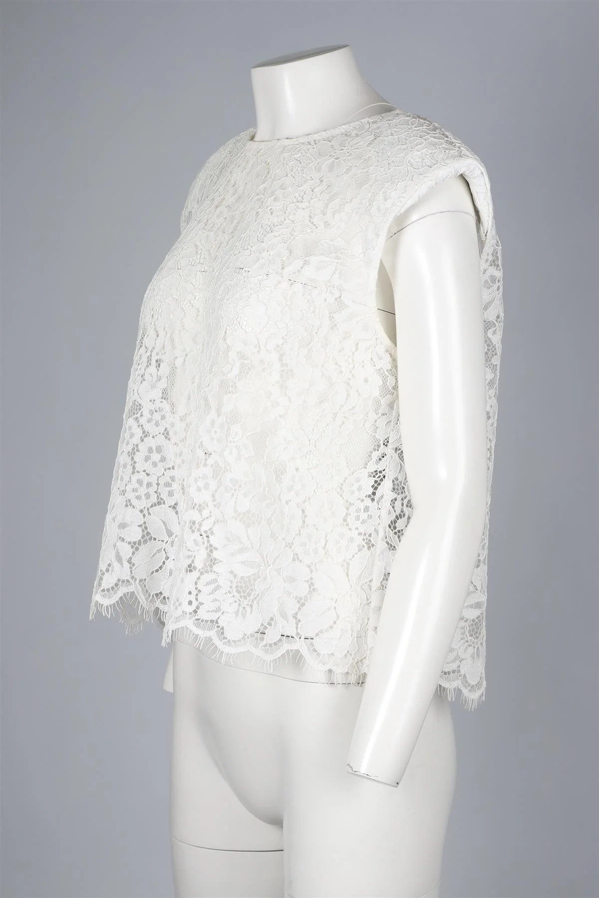 SELF-PORTRAIT WHITE LACE TOP UK 12 - Image 3