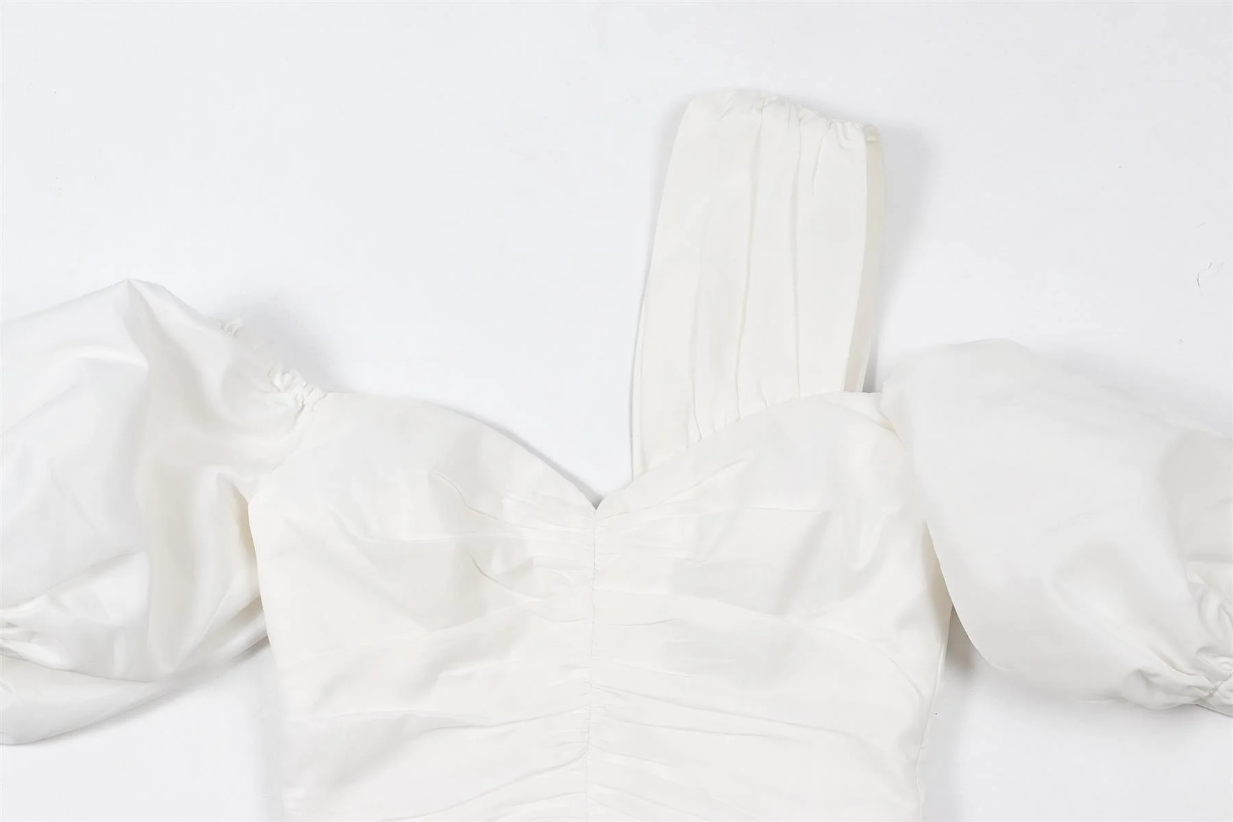 SELF-PORTRAIT WHITE TAFFETA TOP UK 6 - Image 3