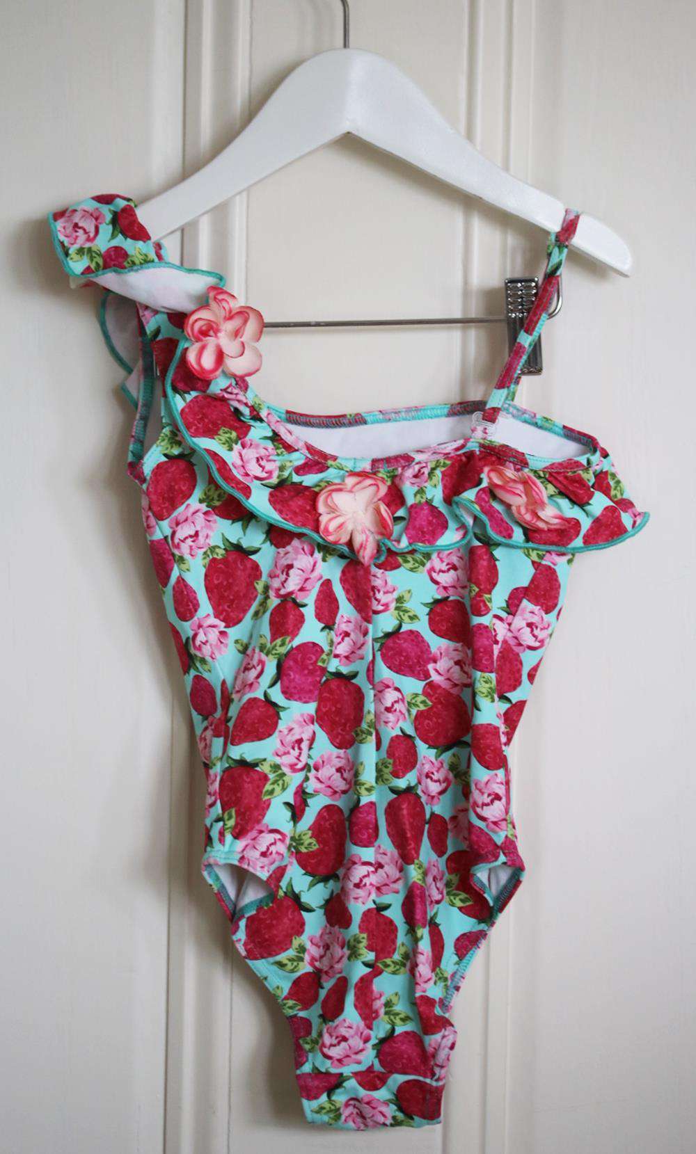 SELINI ACTION KIDS GIRLS STRAWBERRY PRINT SWIMSUIT 6 YEARS - Image 3