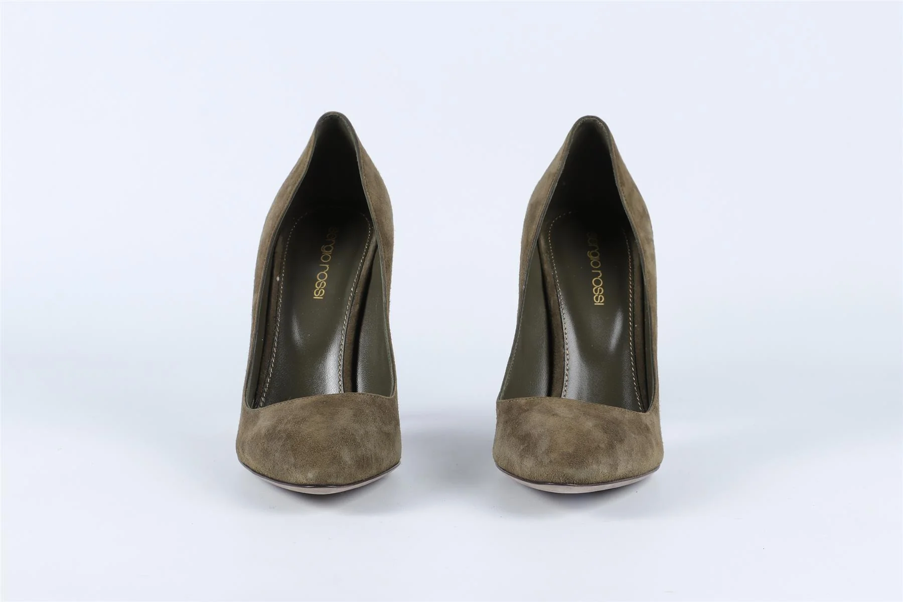 SERGIO ROSSI GREEN SUEDE PUMPS EU 38.5 UK 5.5 US 8.5 - Image 3