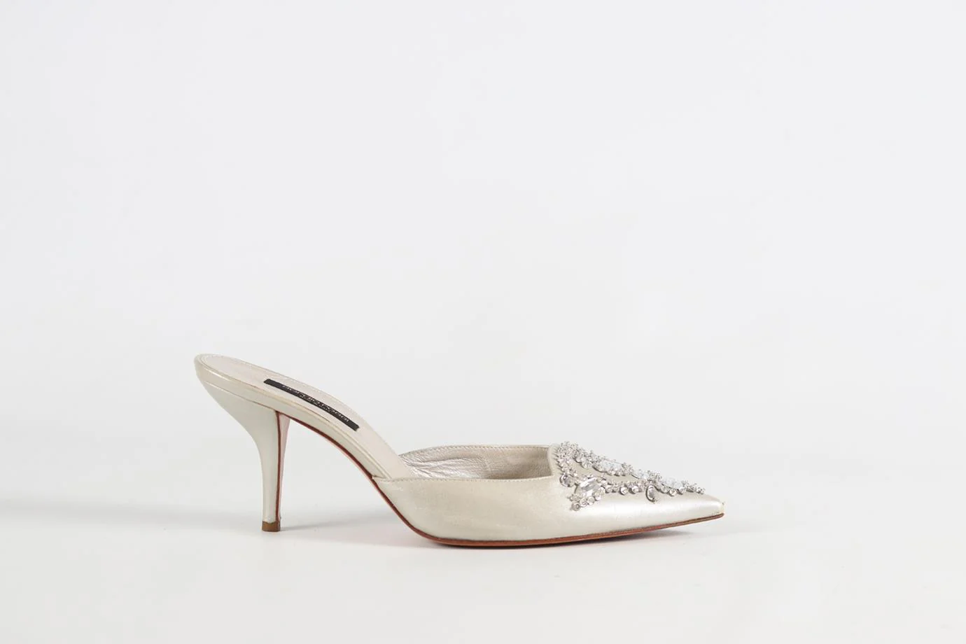 SERGIO ROSSI LEATHER MULES EU 39.5 UK 6.5 US 9.5 - Image 2