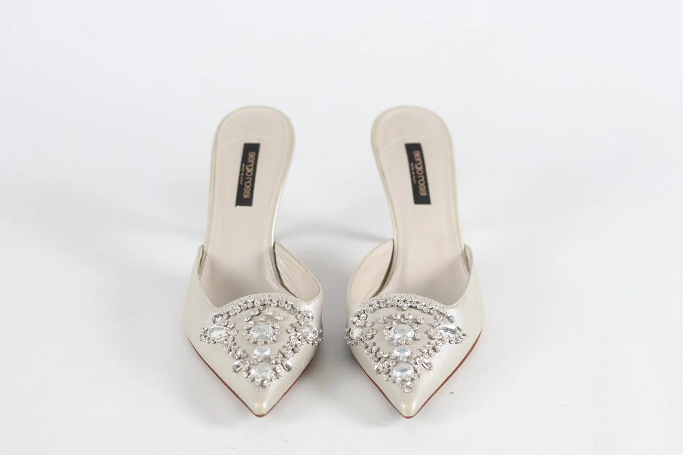 SERGIO ROSSI LEATHER MULES EU 39.5 UK 6.5 US 9.5 - Image 3
