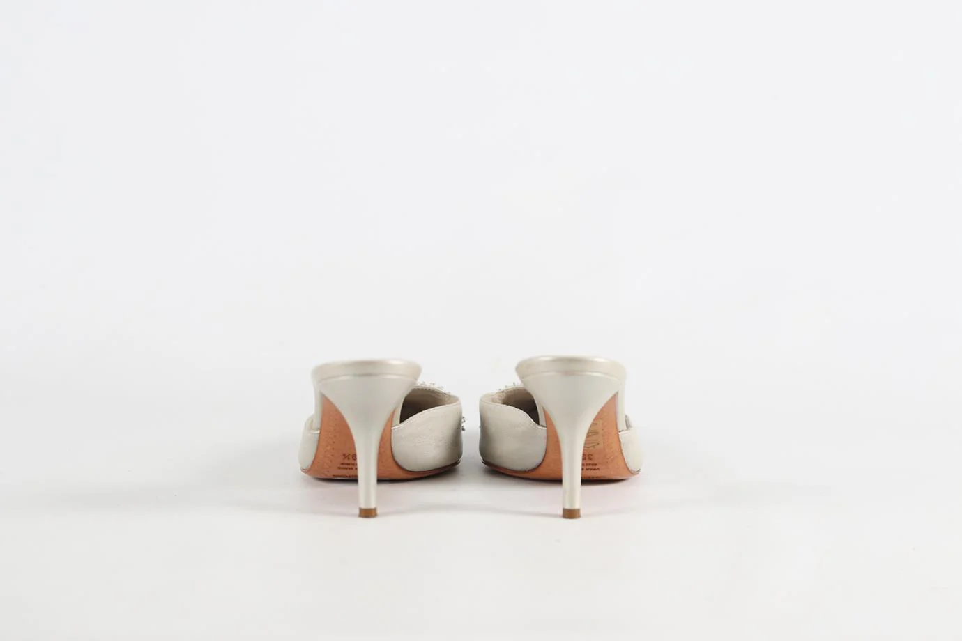 SERGIO ROSSI LEATHER MULES EU 39.5 UK 6.5 US 9.5 - Image 4