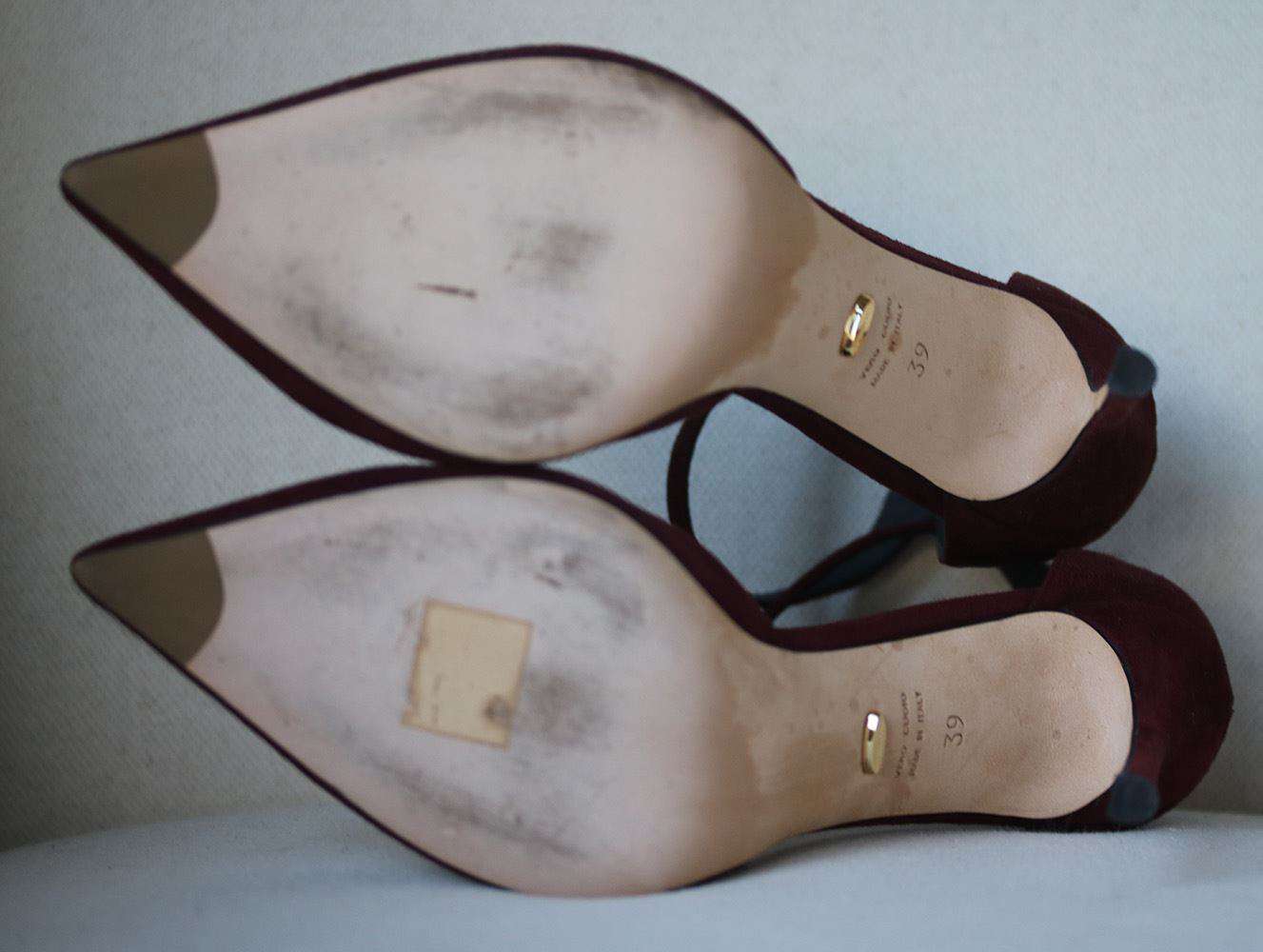 SERGIO ROSSI ROYAL LACE UP SUEDE PUMPS EU 39 UK 6 US 9 - Image 5