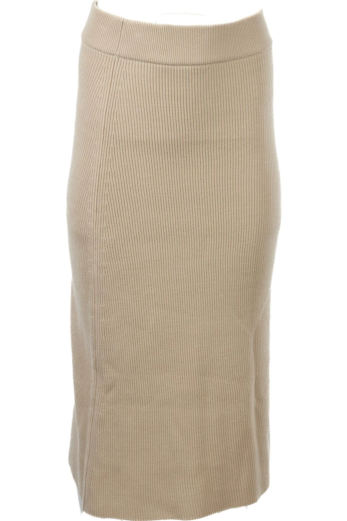 SÉZANE BEIGE WOOL MIDI SKIRT MEDIUM