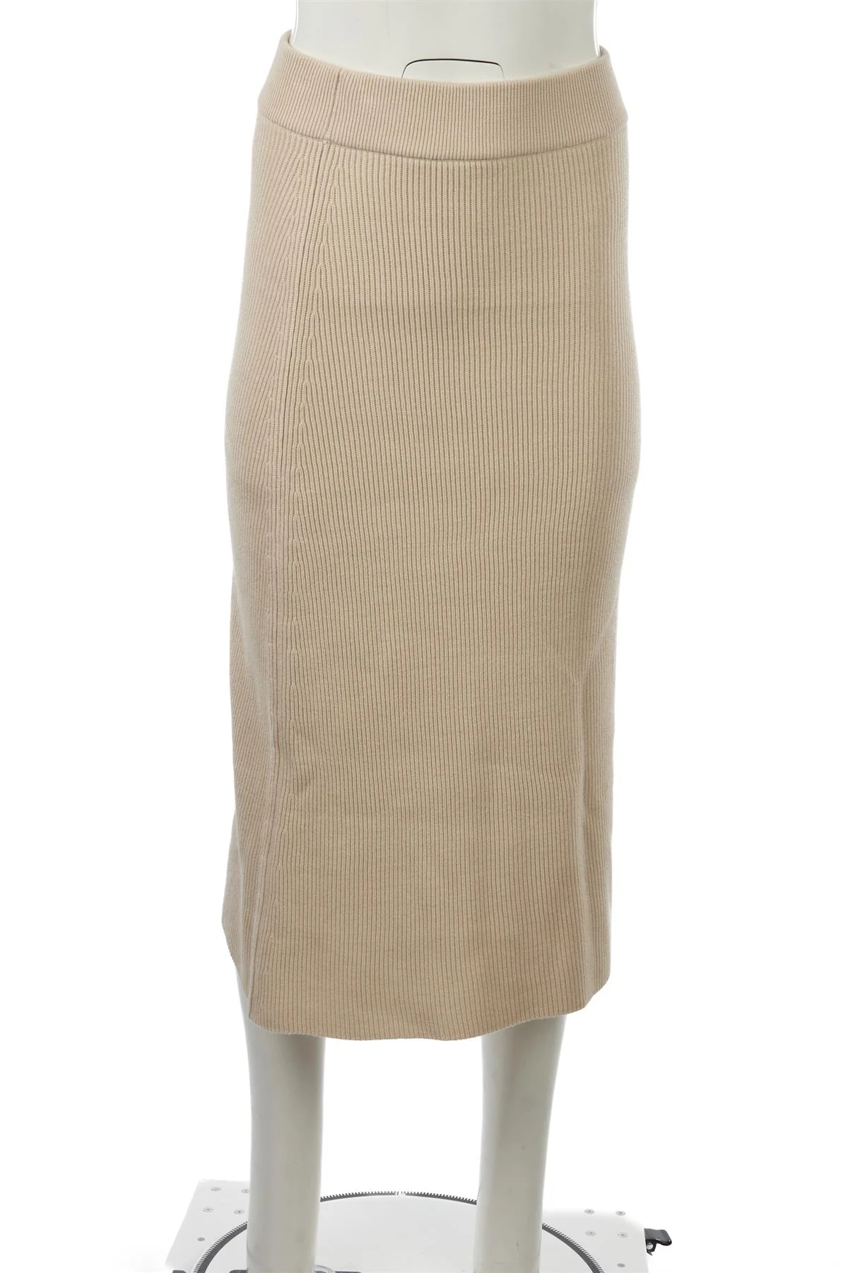 SÉZANE BEIGE WOOL MIDI SKIRT MEDIUM - Image 2