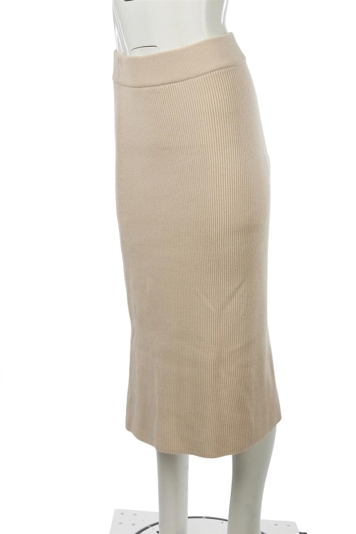 SÉZANE BEIGE WOOL MIDI SKIRT MEDIUM - Image 3