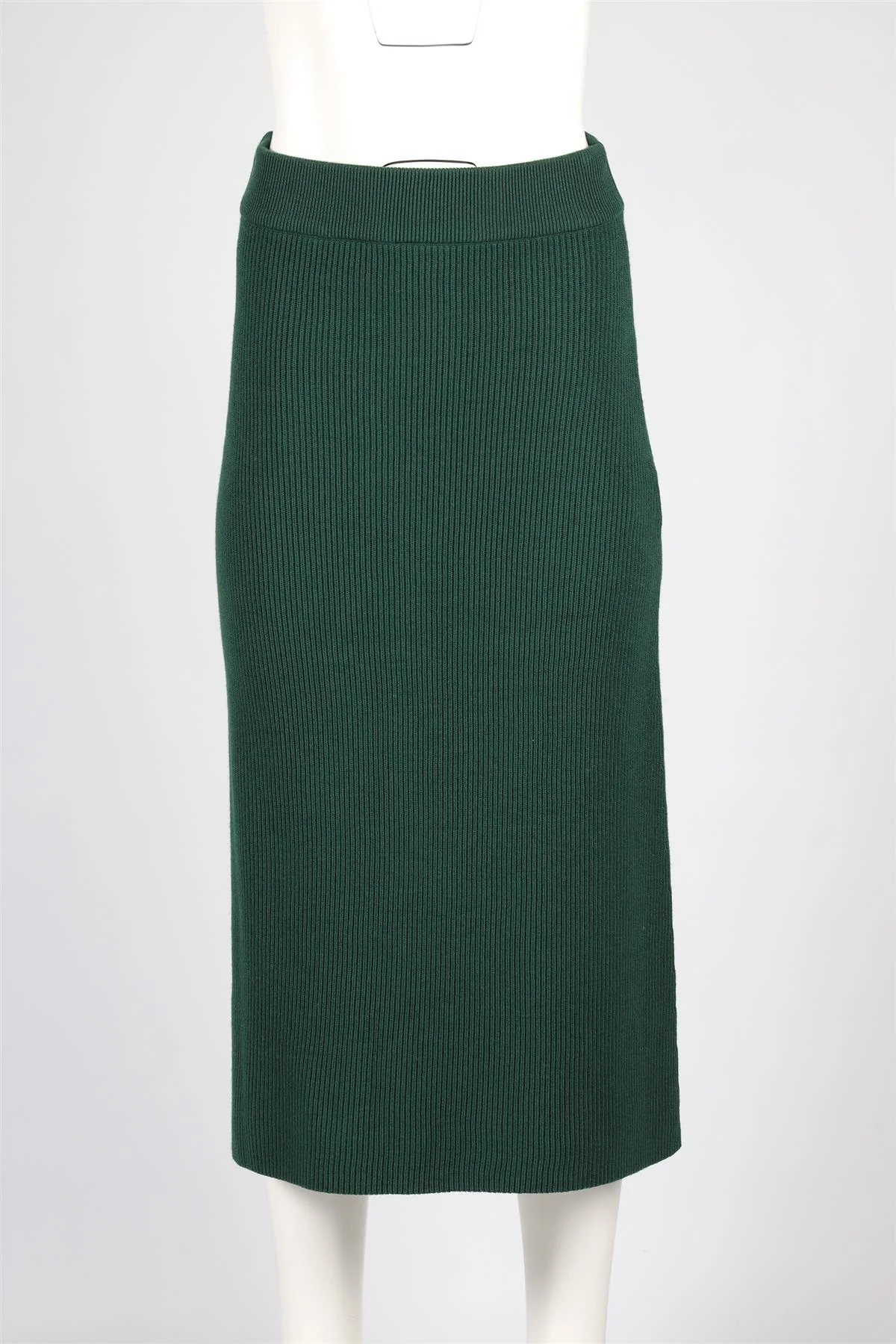 SEZANE GREEN WOOL SKIRT MEDIUM - Image 2