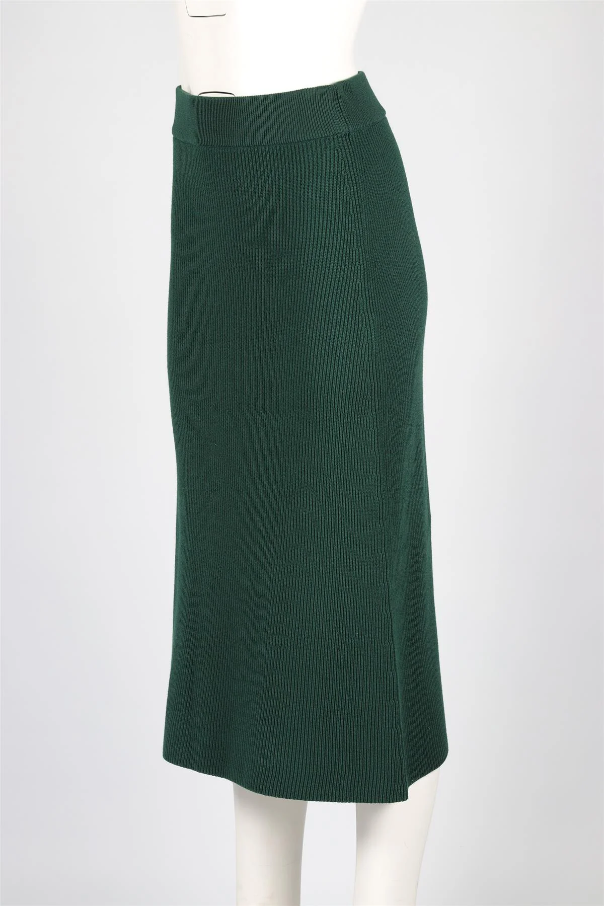 SEZANE GREEN WOOL SKIRT MEDIUM - Image 3