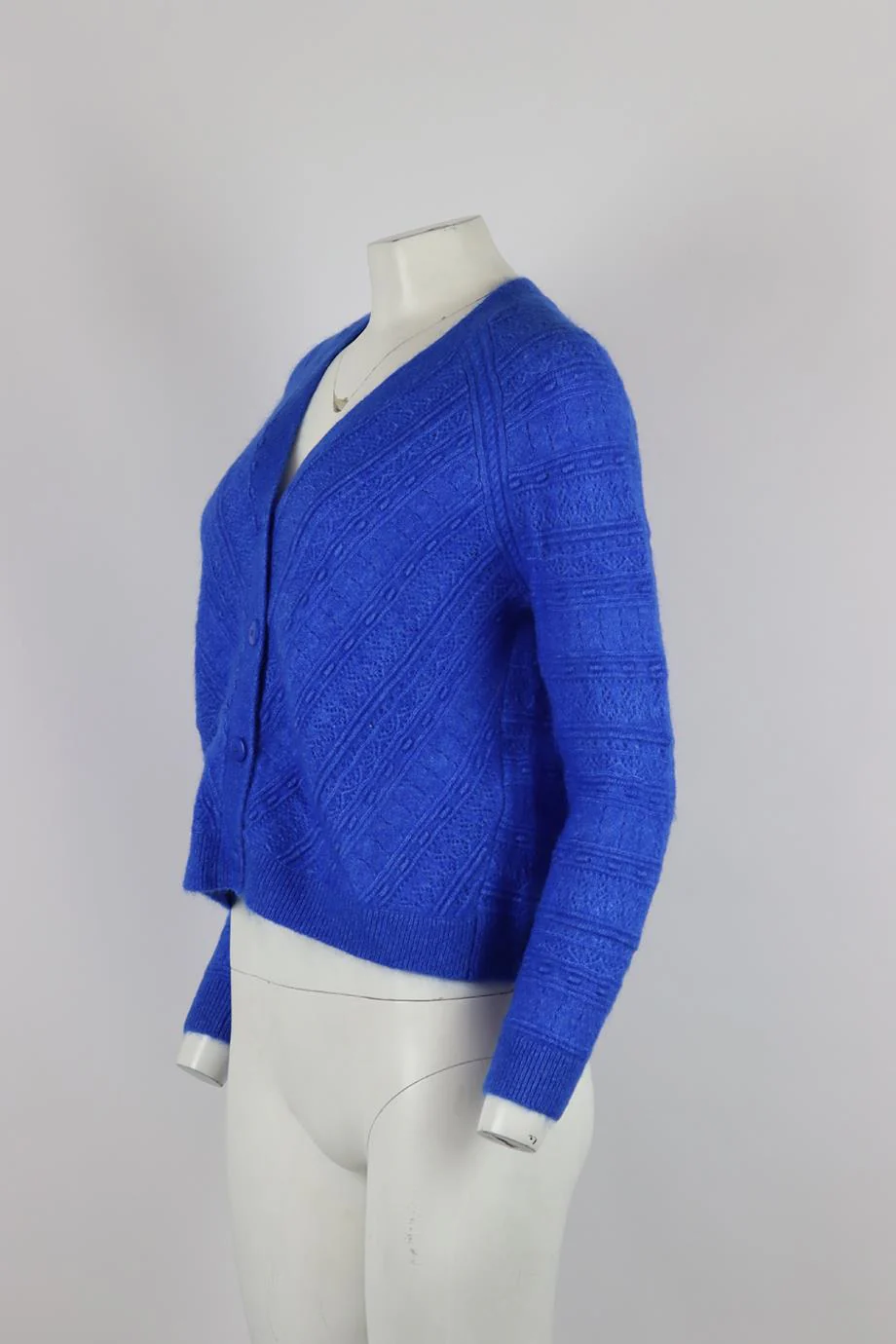 SÉZANE MOHAIR AND ALPACA BLEND CARDIGAN XSMALL - Image 3