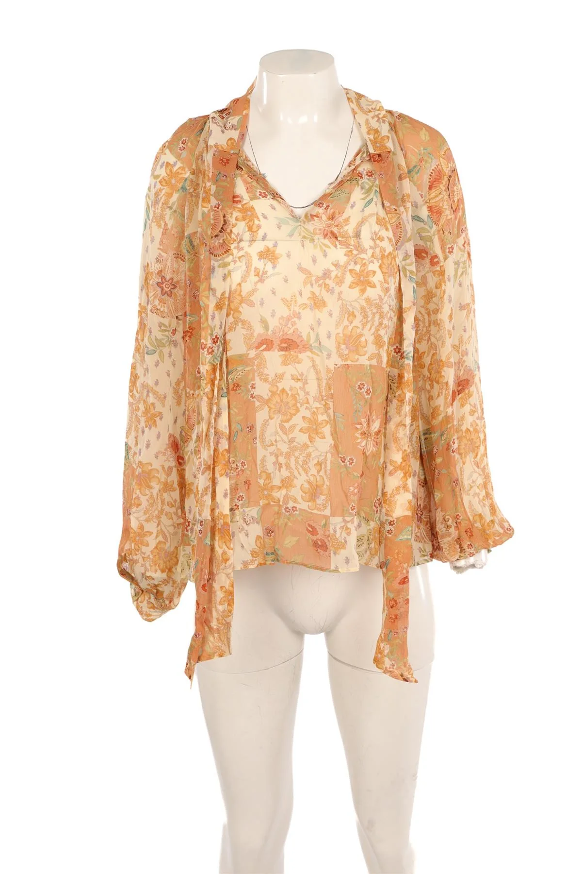 SÉZANE MULTI CHIFFON TOP FR 36 UK 8 - Image 2