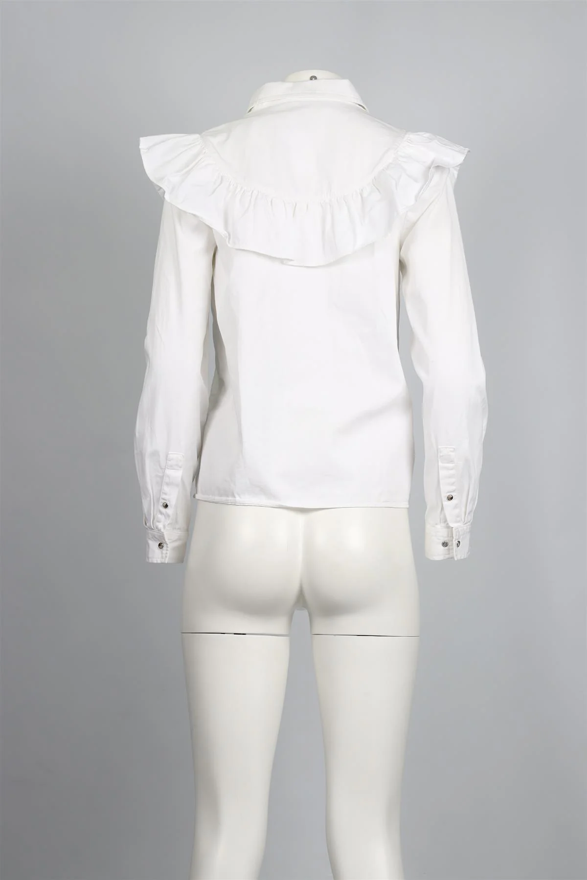 SEZANNE WHITE COTTON SHIRT FR 38 UK 10 - Image 4