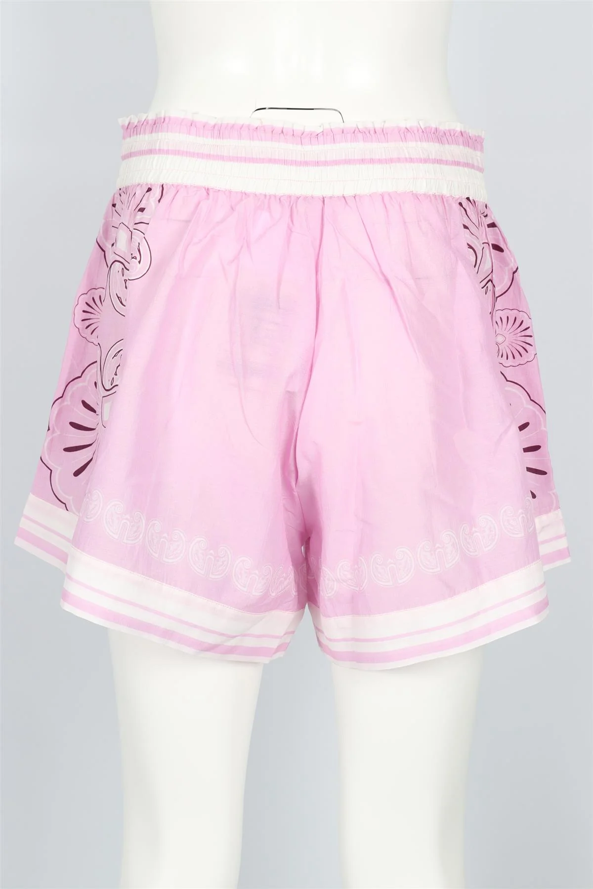 SHANI SHEMER PINK COTTON BLEND SHORTS LARGE - Image 4