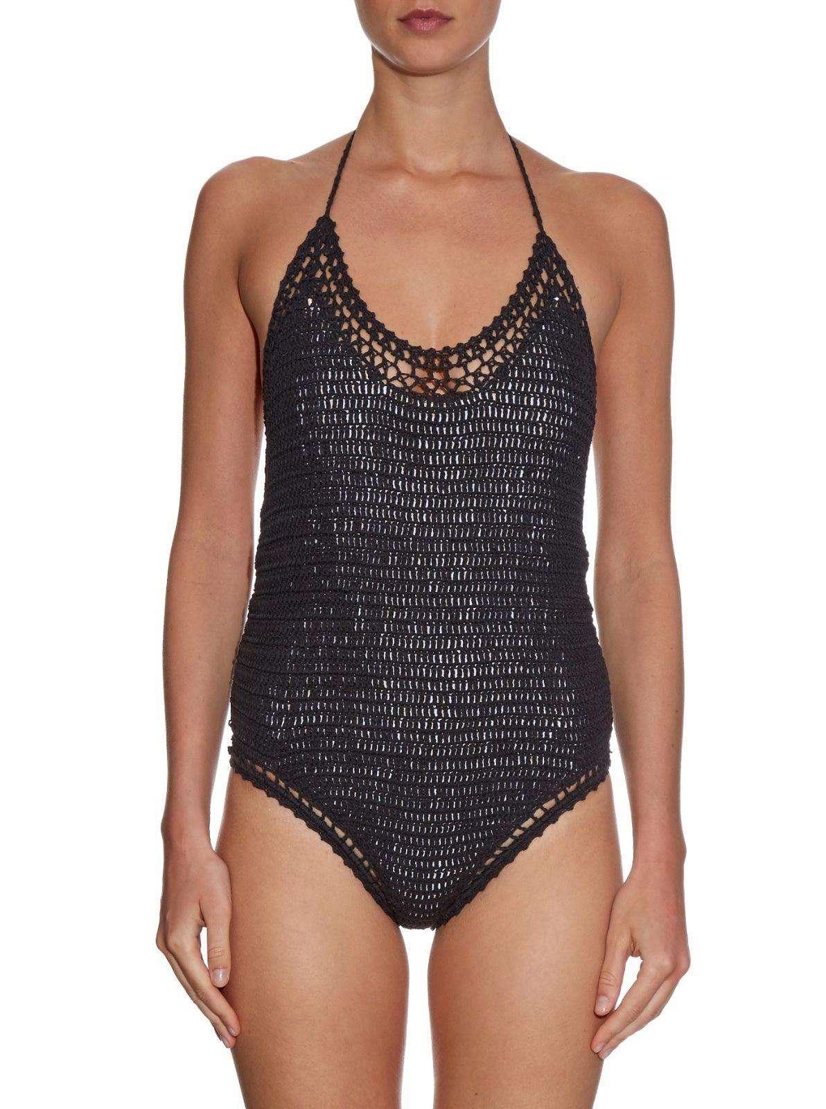 SHE MADE ME ESSENTIAL CROCHET ONE PIECE SWIMSUIT SMALL/MEDIUM - Image 2